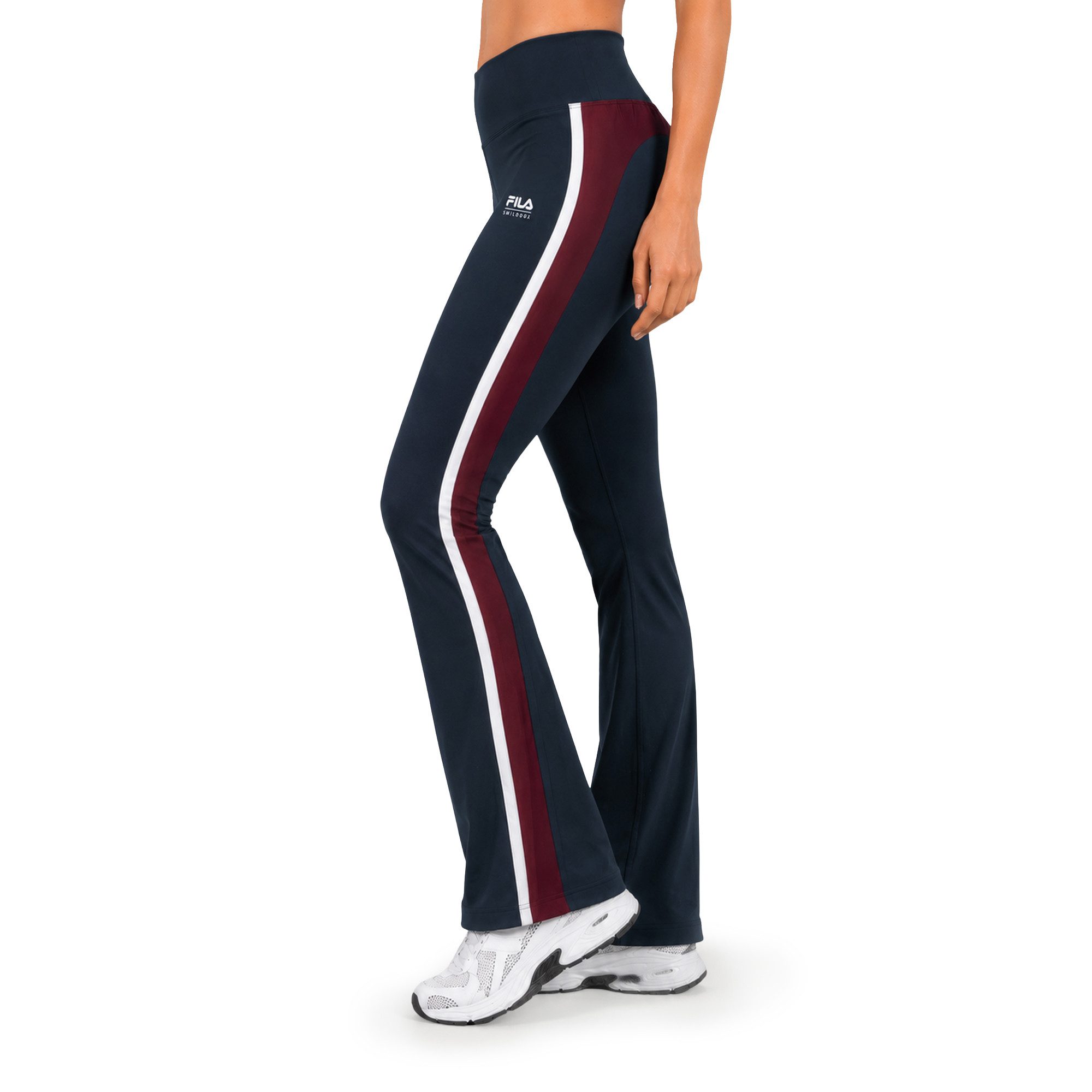 Smilodox Leggings Alassio Damen, Fila Oversize Sweatpants, Tunnelzug, Freizeit & Sport Wide Leg, Relax Fit, Athleisure, Gymwear, Logo-Detail