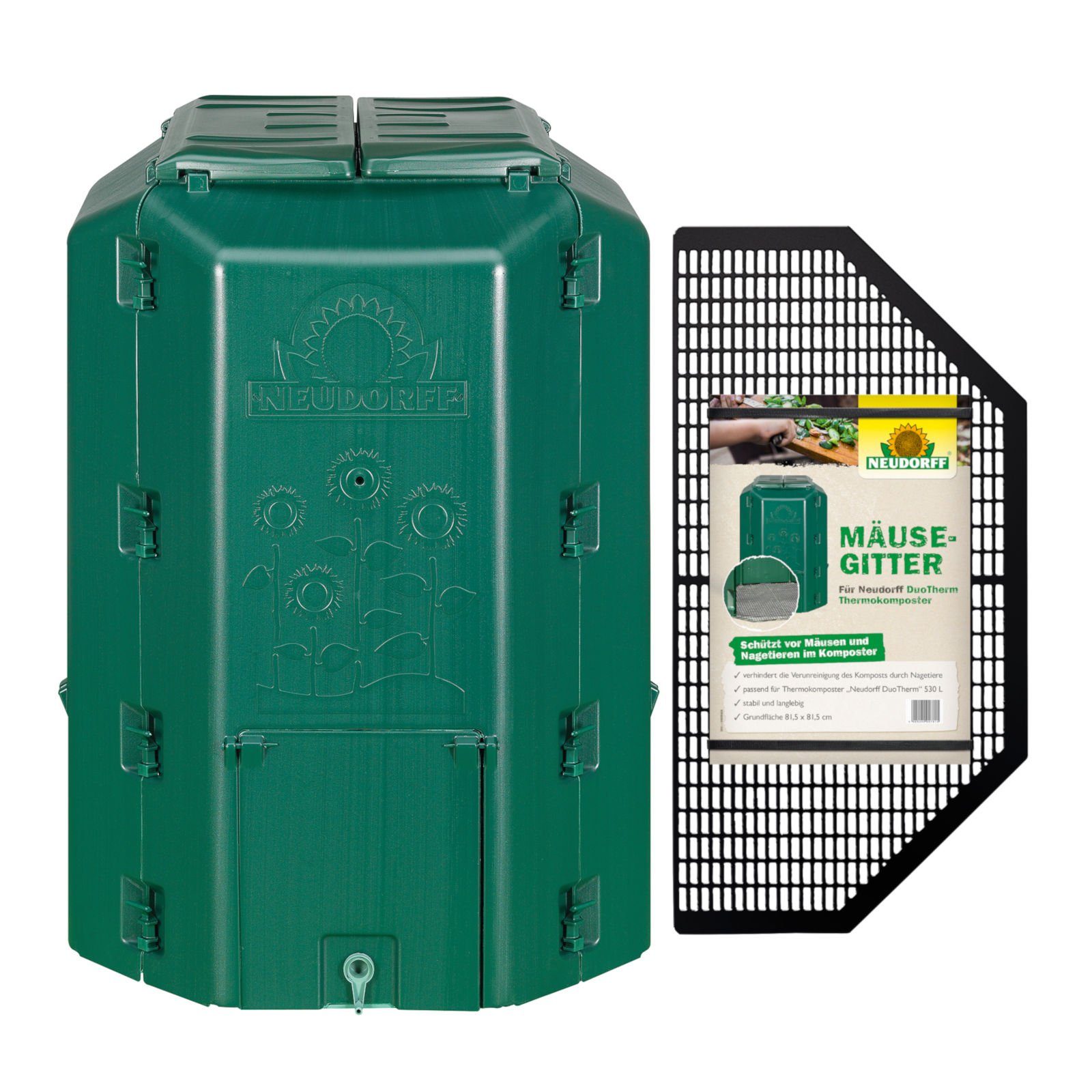 Thermokomposter Thermokomposter DuoTherm 530 Liter + Mäusegitter