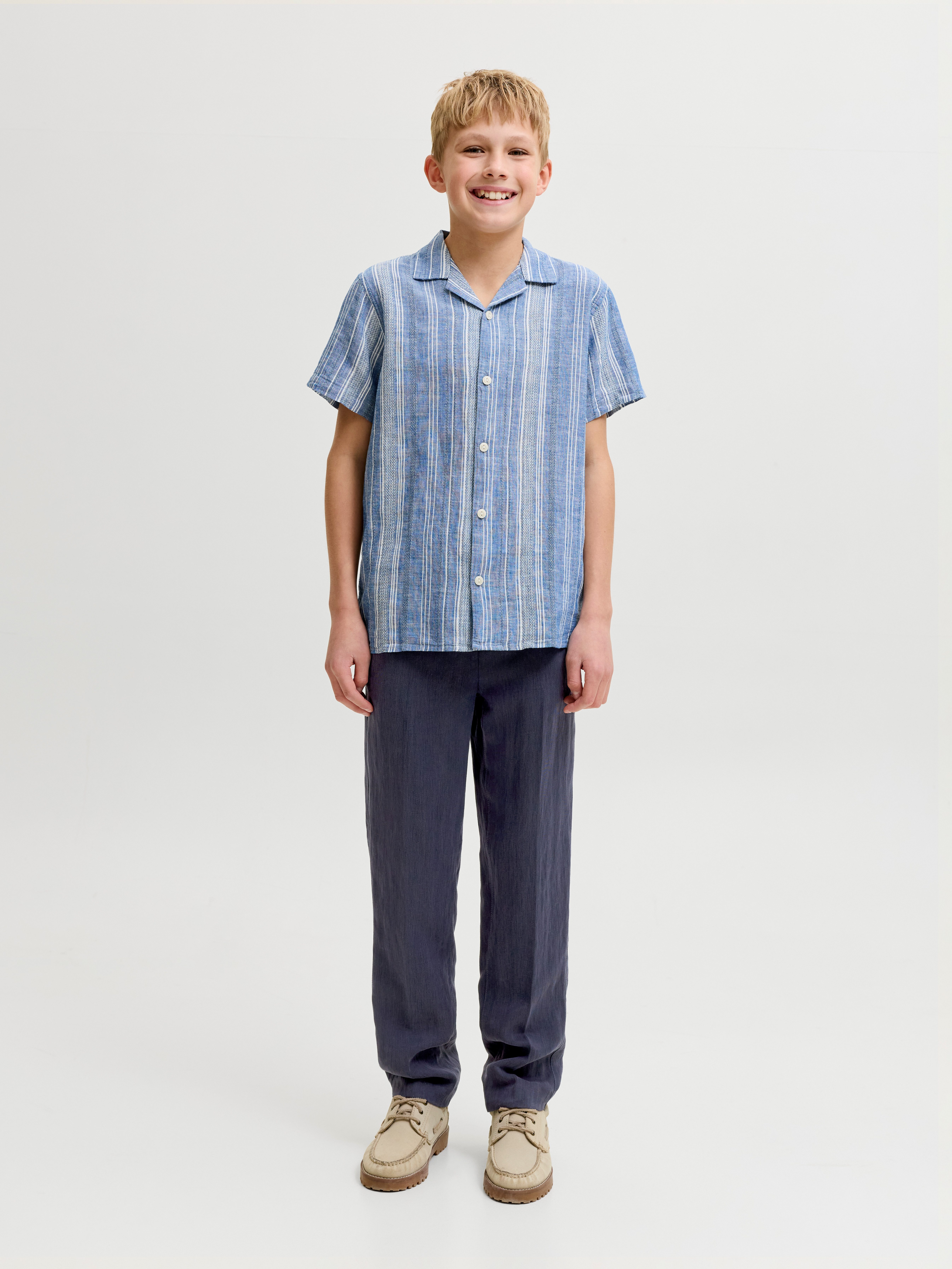 Jack & Jones Junior Chinos JPSTKARL SKYE JOGGER JNR Materialmix, loose fit – Bild 3 von 5