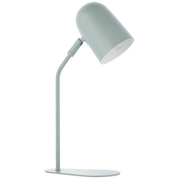 Lightbox Tischleuchte, ohne Leuchtmittel, Tischlampe, 38 cm Höhe, E14, Kopf schwenkbar, Metall, matt grün