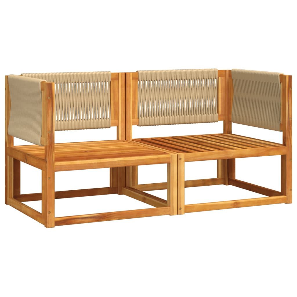 vidaXL Loungesofa Garten-Ecksofas mit Kissen 2 günstig online kaufen