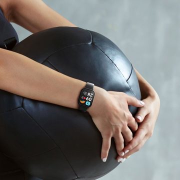 kwmobile Smartwatch-Hülle 2x Hülle für Xiaomi Mi Band 8 Pro, Fullbody Fitnesstracker Glas Cover Case Schutzhülle Set
