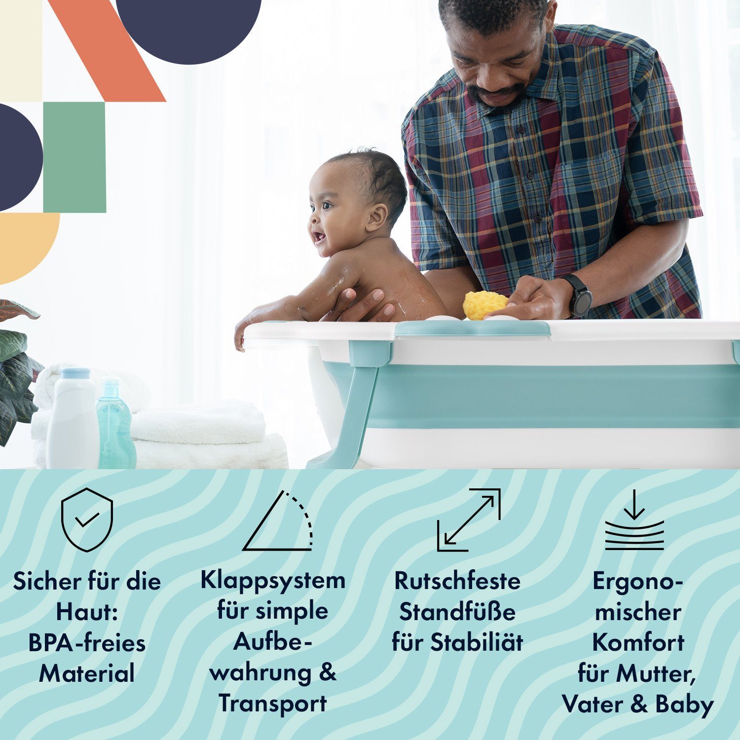 Geburt baby Säuglinge mit ab klappbare Babify Kissen, Baby Babywanne freistehend Folding Babybadewanne dusche