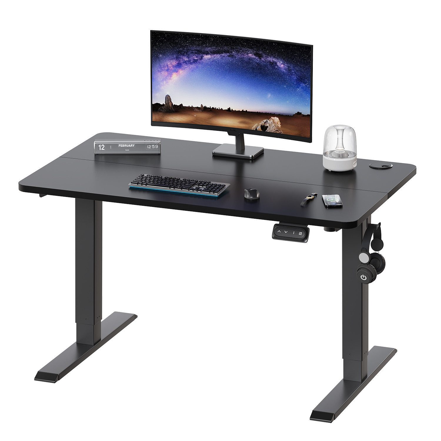 HOMALL Schreibtisch Höhenverstellbar elektrischer Memory-Funktion 100/120/1 günstig online kaufen