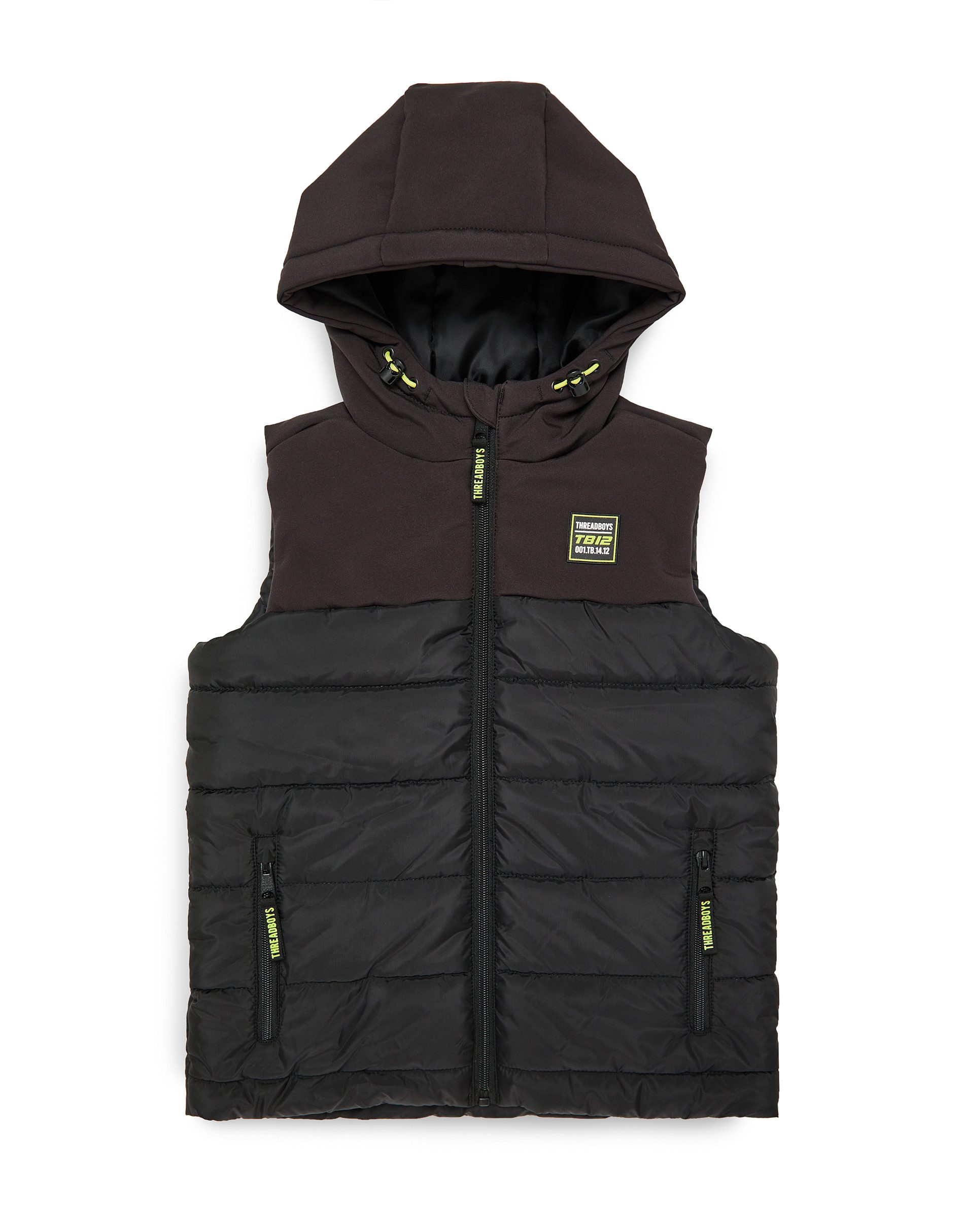 Threadboys Softshellweste Gillet Bowie Padded (1-tlg) mit praktischer Kapuze