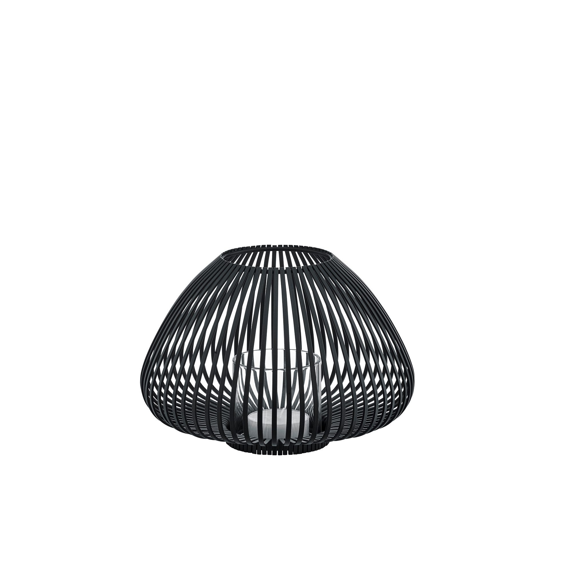 blomus Laterne -LYVA- Kerzenhalter, Windlicht, Kerzenlaterne: Indoor & Outdoor, Lichteffekte für gemütliche Atmosphäre, inklusive Kerzenglas