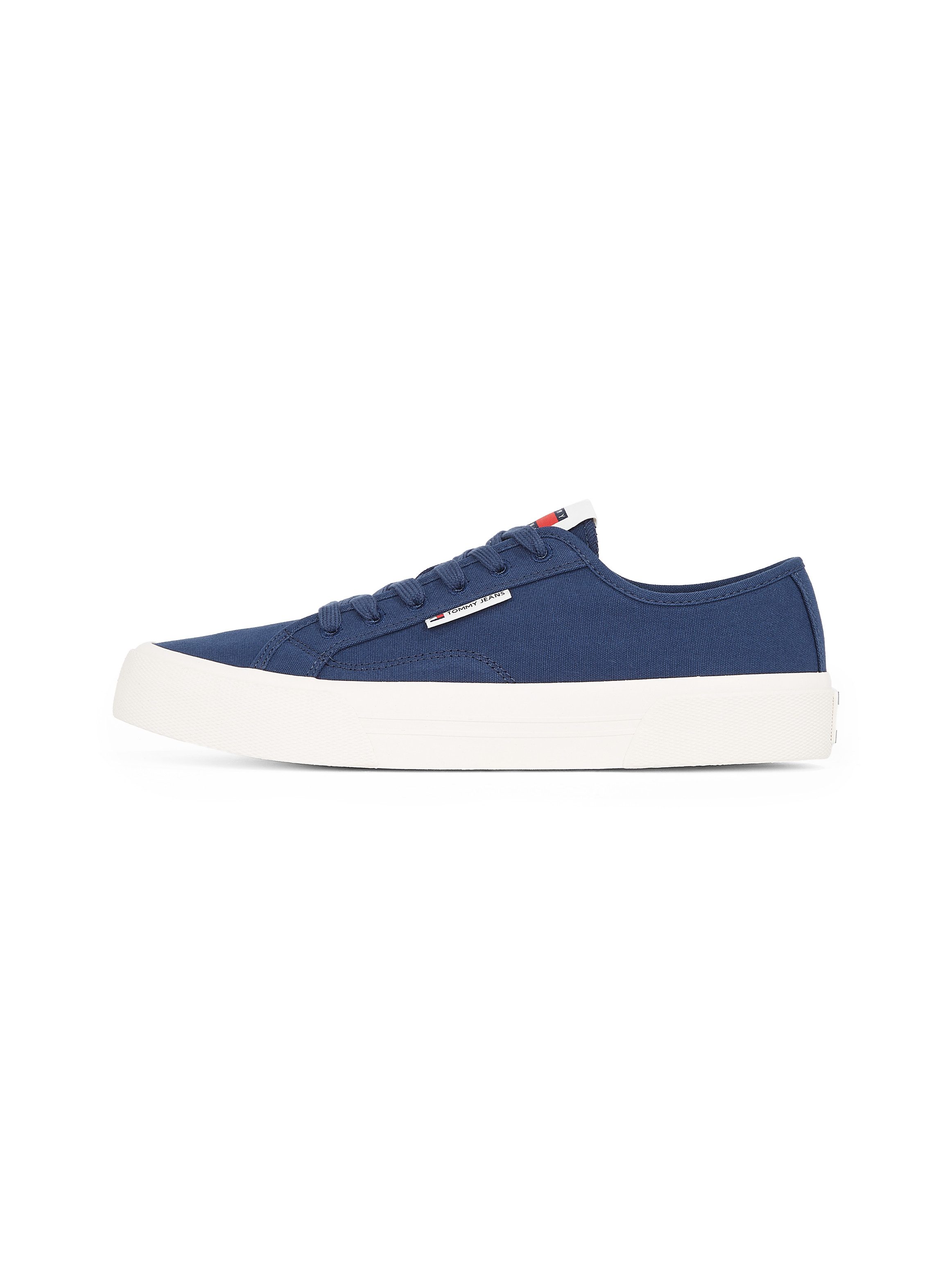 Tommy Jeans TJM LACE UP CANVAS COLOR Sneaker, Freizeitschuh, Halbschuh, Schnürschuh mit Logo-Aufnäher an der Zunge