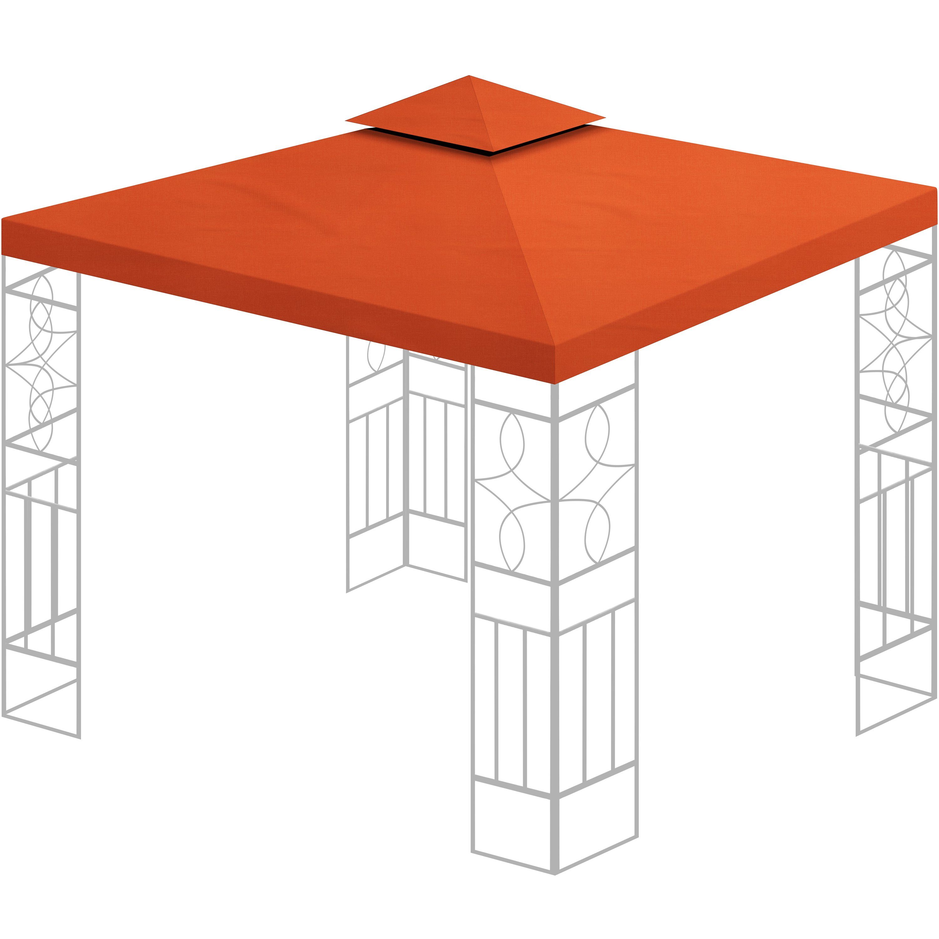 habeig Pavillon-Ersatzdach Pavillondach 360g/m² PVC 3x3m WASSERDICHT -- NEU: inkl. DACHSPANNER, 360,00 g/m², 100% wasserdicht