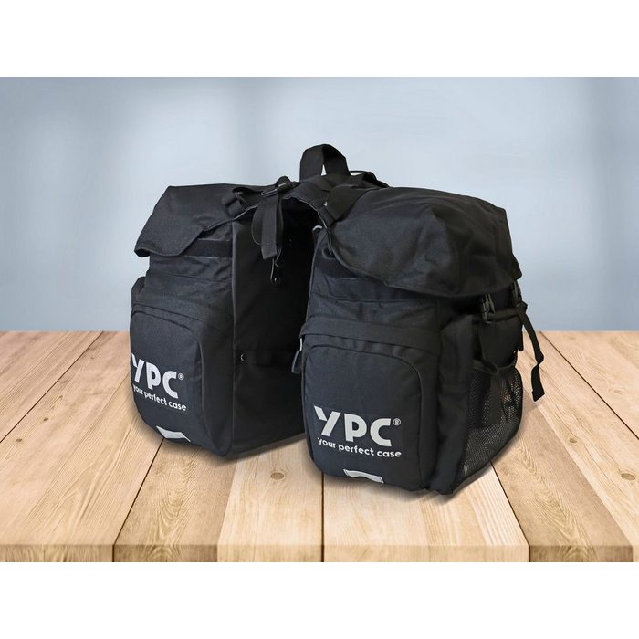 YPC Gepäckträgertasche &quot;Outrider&quot; Fahrradtasche für Gepäckträger XL 42L wasserabweisend 50x35x35cm schwarz SY12042