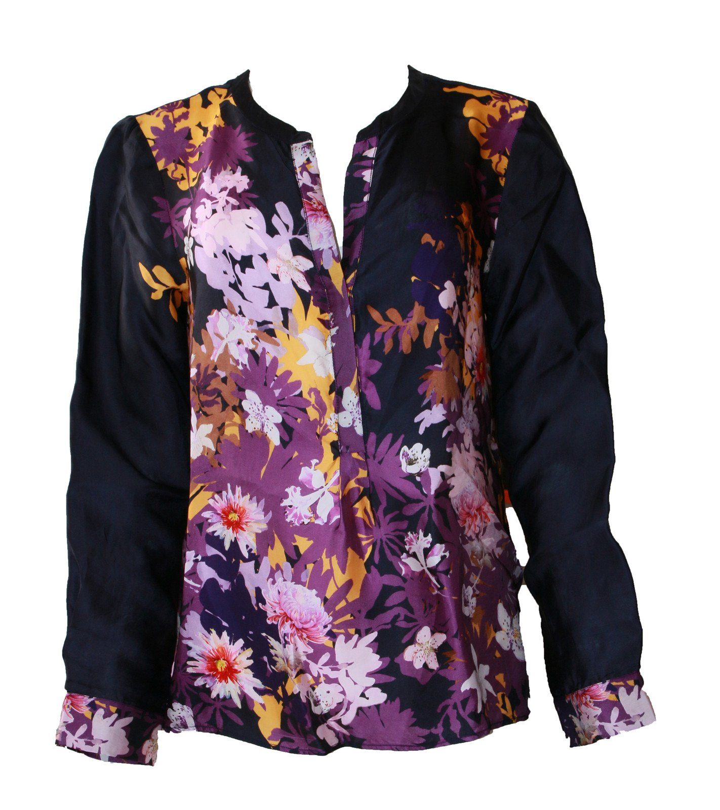 Kate Storm Klassische Bluse »katestorm Tunika-Bluse schicke Damen  Freizeit-Bluse mit floralem Muster Sommer-Bluse Schwarz« online kaufen |  OTTO