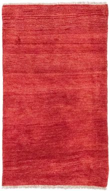 Wollteppich Gabbeh Teppich handgeknüpft rot, morgenland, rechteckig, Höhe: 15 mm, handgeknüpft