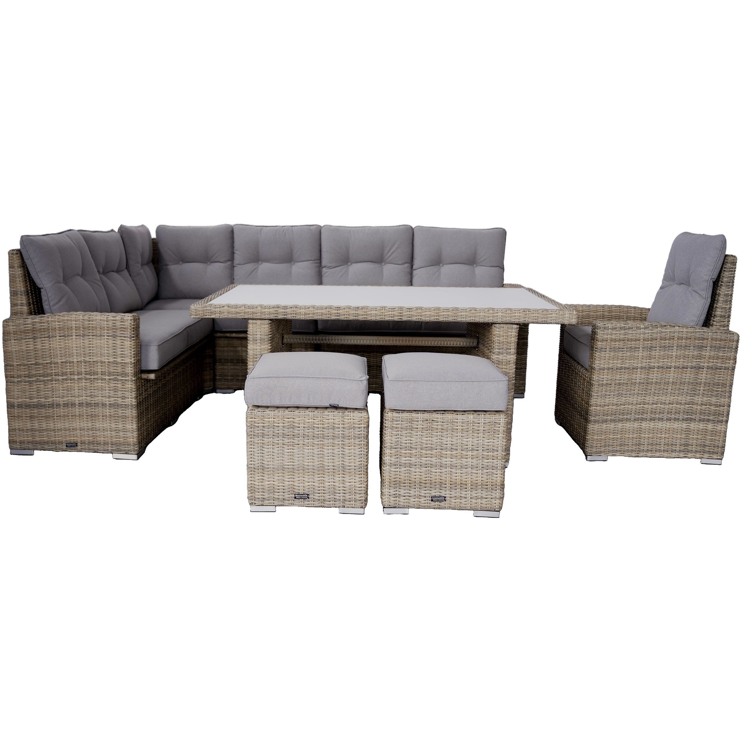 Ragnarök Möbel-Design Gartenlounge-Set Gartenmöbel DS13XL