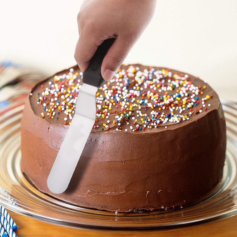 FELIXLEO Tortenmesser 6-Zoll-Kuchenspatel, Eckpalette, Edelstahlklingenspatel