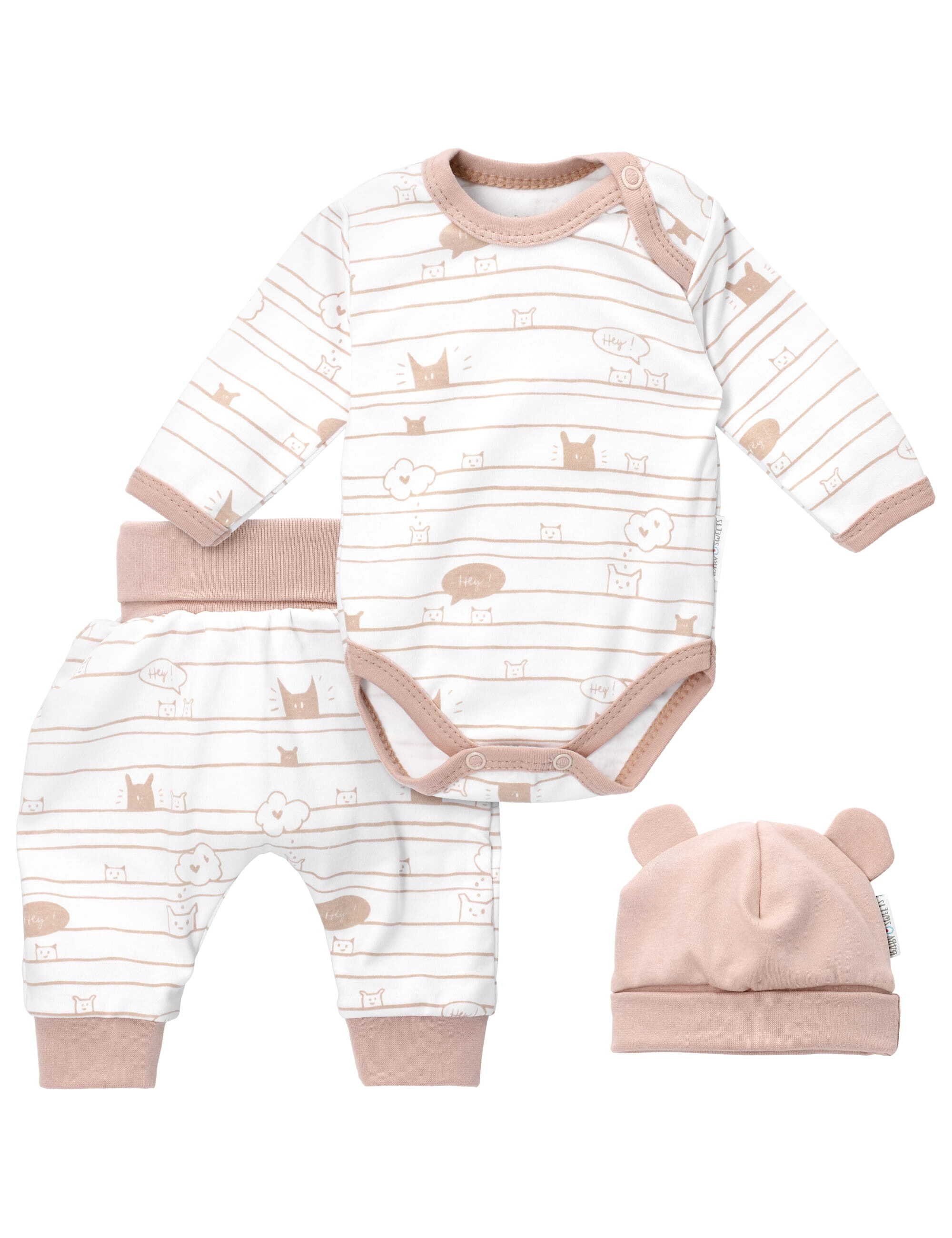 Baby Sweets Body & Hose Set Tiere (3-tlg., 3 Teile) beige creme