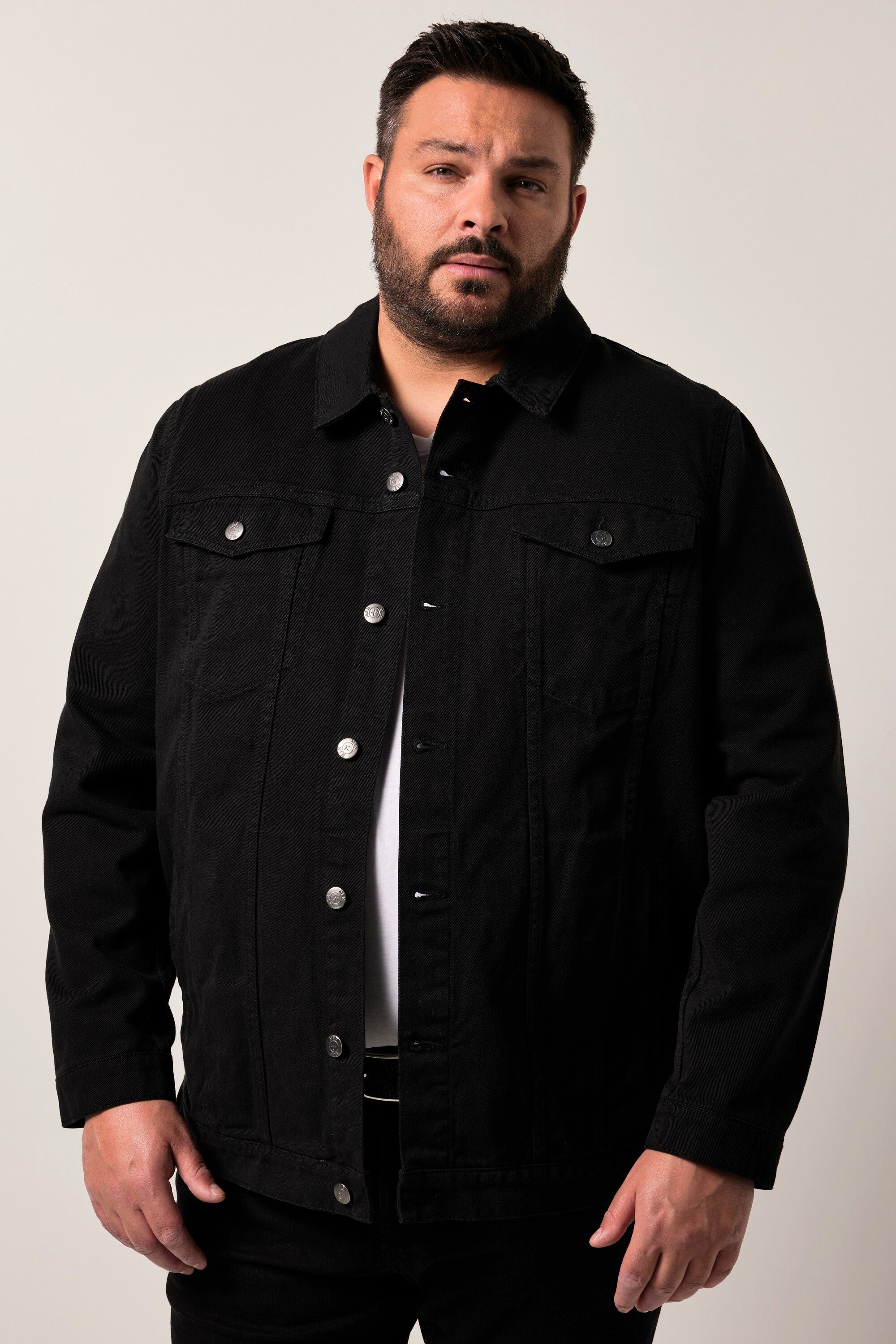 Men Plus Funktionsjacke Men+ Jeansjacke Colordenim Brusttaschen bis 8 XL günstig online kaufen