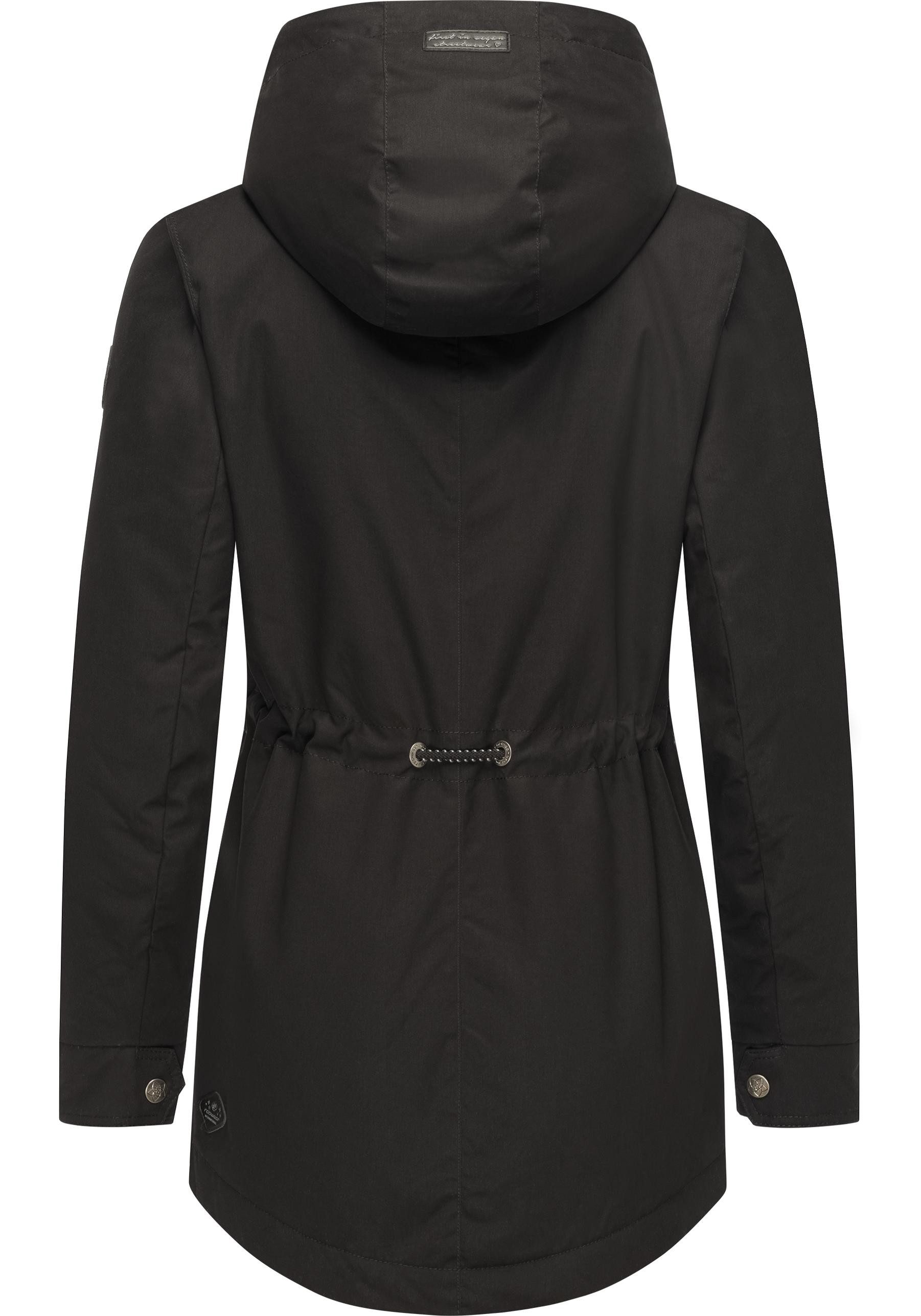 Ragwear Winterjacke Monadis Black Label stylischer Winterparka für die kalte Jahreszeit