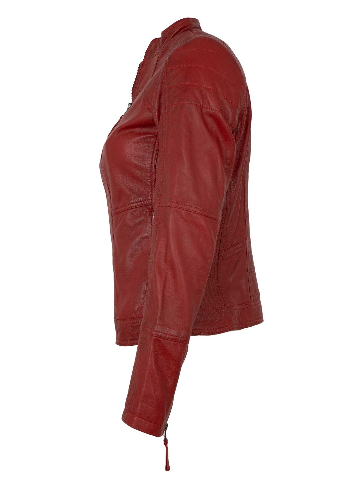 7eleven Lederjacke Vigni 7eleven - Damen Lederjacke Lammnappa rot günstig online kaufen