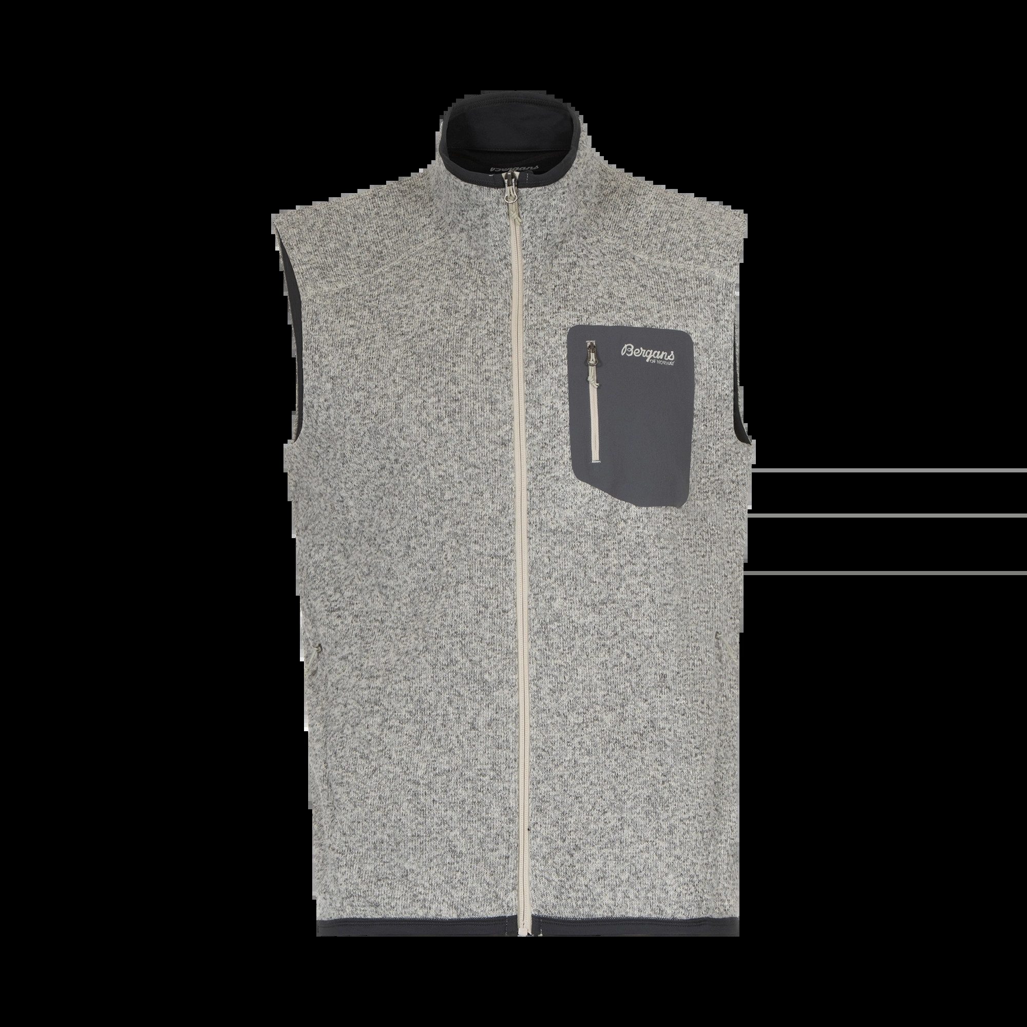 Funktionsweste Kamphaug Knitted Vest Men Fleeceweste - Bergans