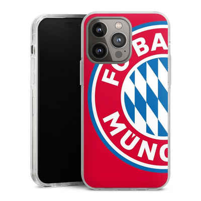 DeinDesign Handyhülle FC Bayern München Offizielles Lizenzprodukt FCB Großes FCB Logo Rot, Apple iPhone 14 Pro Max Hülle Bumper Case Handy Schutzhülle