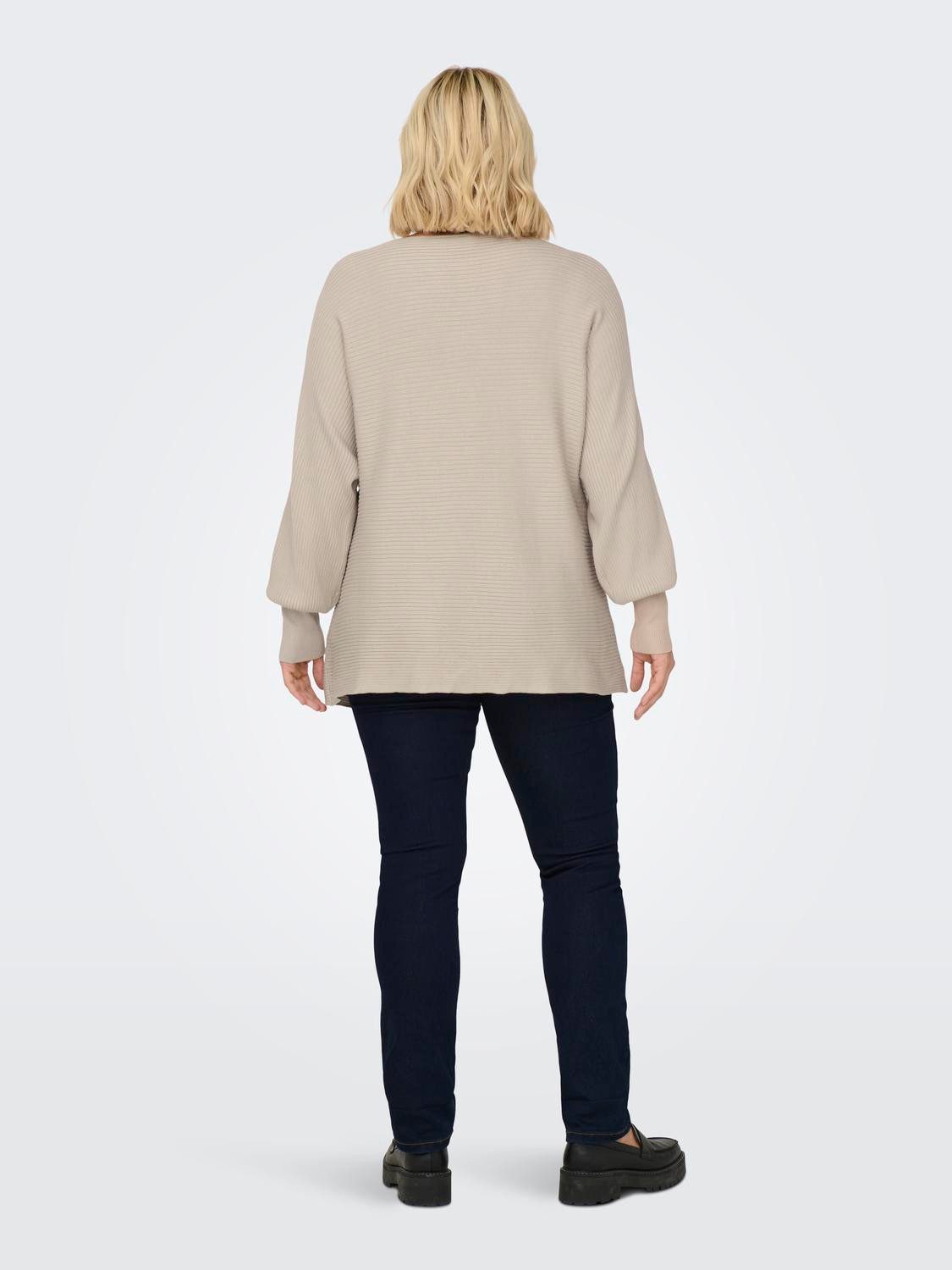 ONLY CARMAKOMA Strickpullover CARNEW ADALINE LIFE L/S PULLOVER KNT Viskosemischung