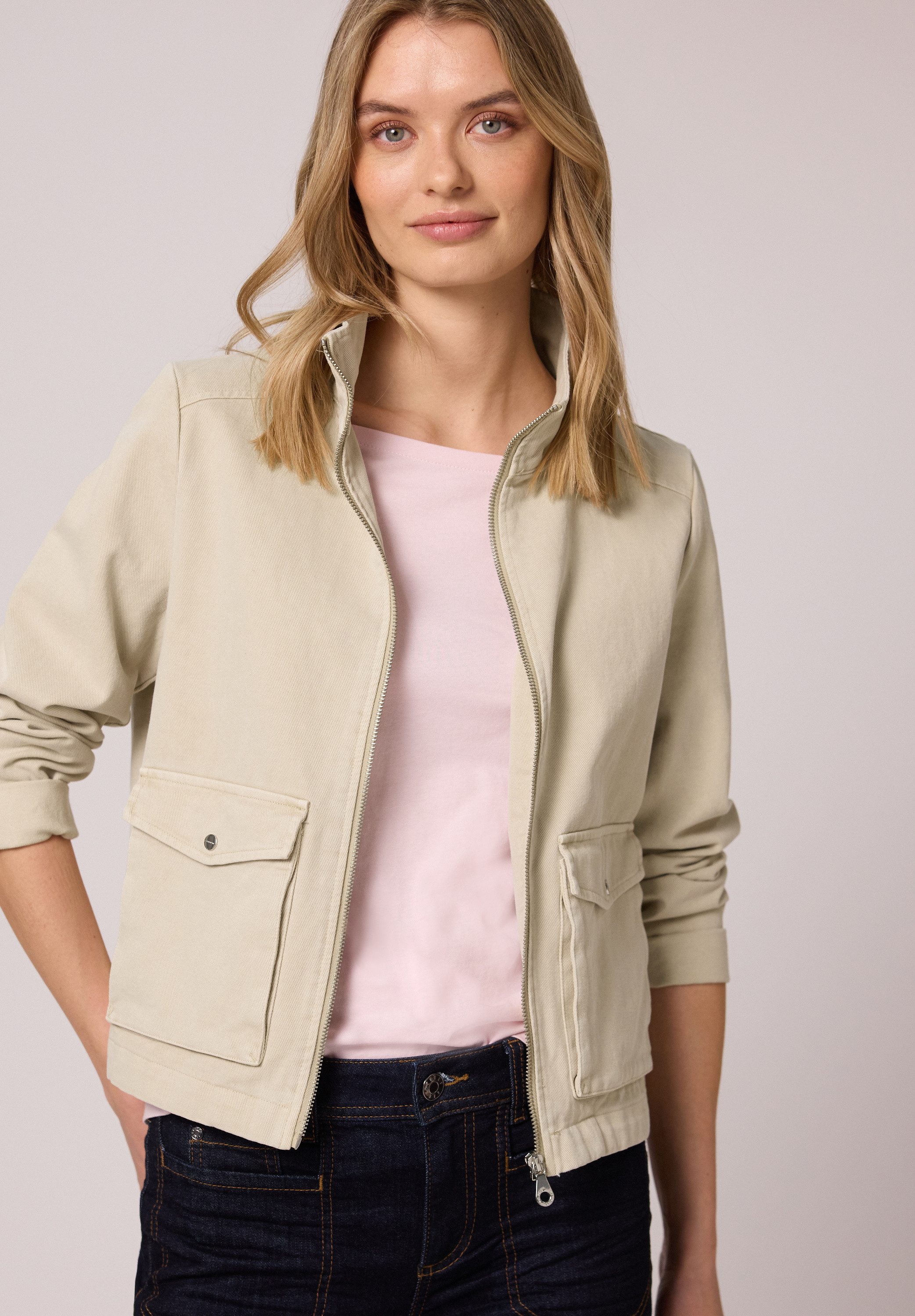 STREET ONE Kurzjacke aus reiner Baumwolle günstig online kaufen