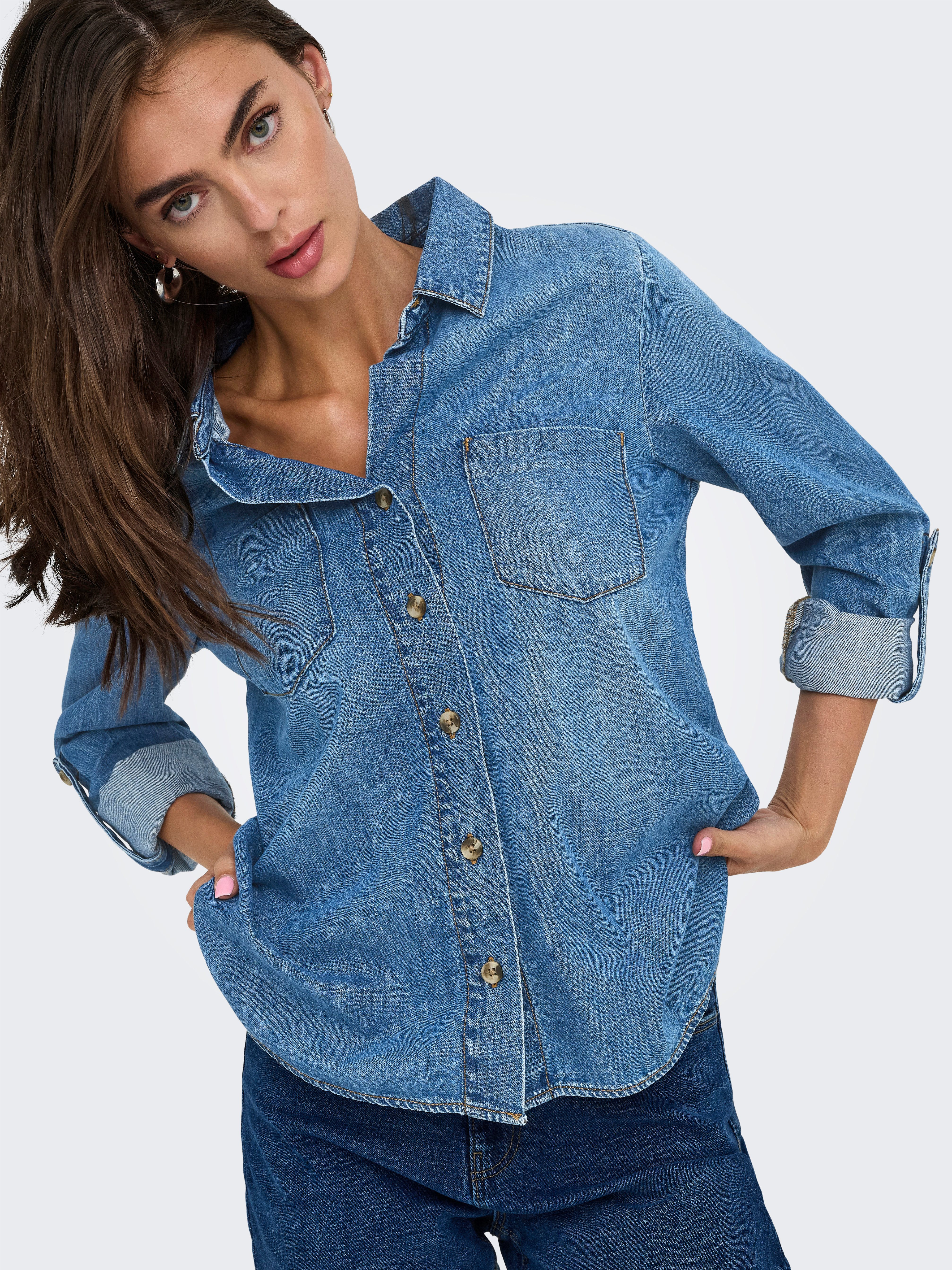 ONLY Jeansbluse ONLYASMIN SHIRT L/S DNM günstig online kaufen