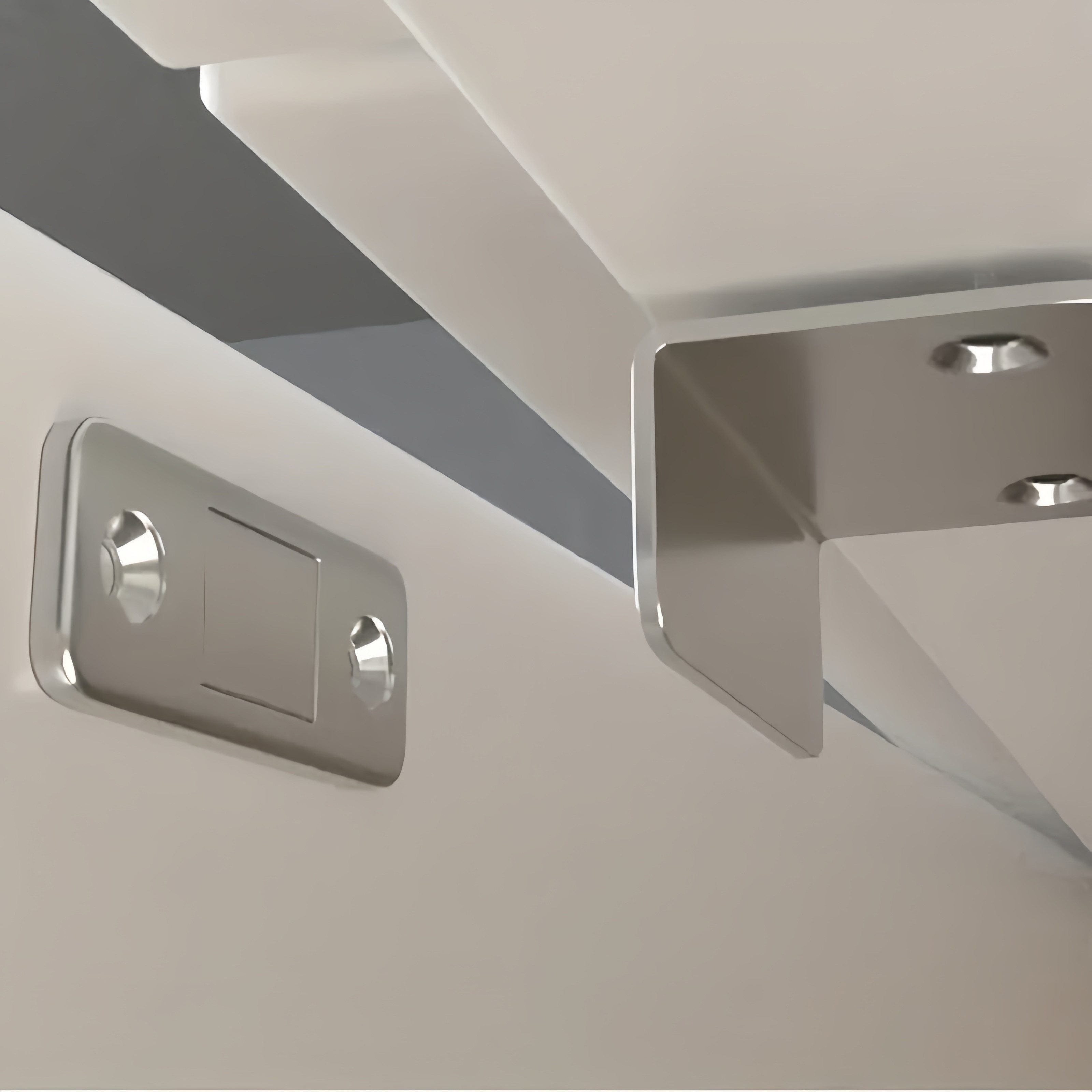 FOUORTUNATE-BEE Wandtürstopper Magnetischer Türstopper ohne Bohren für Schrank- & Zimmertüren (4 St), Unsichtbarer Türmagnet mit starkem Halt für Schiebe- & Möb – Bild 2 von 5