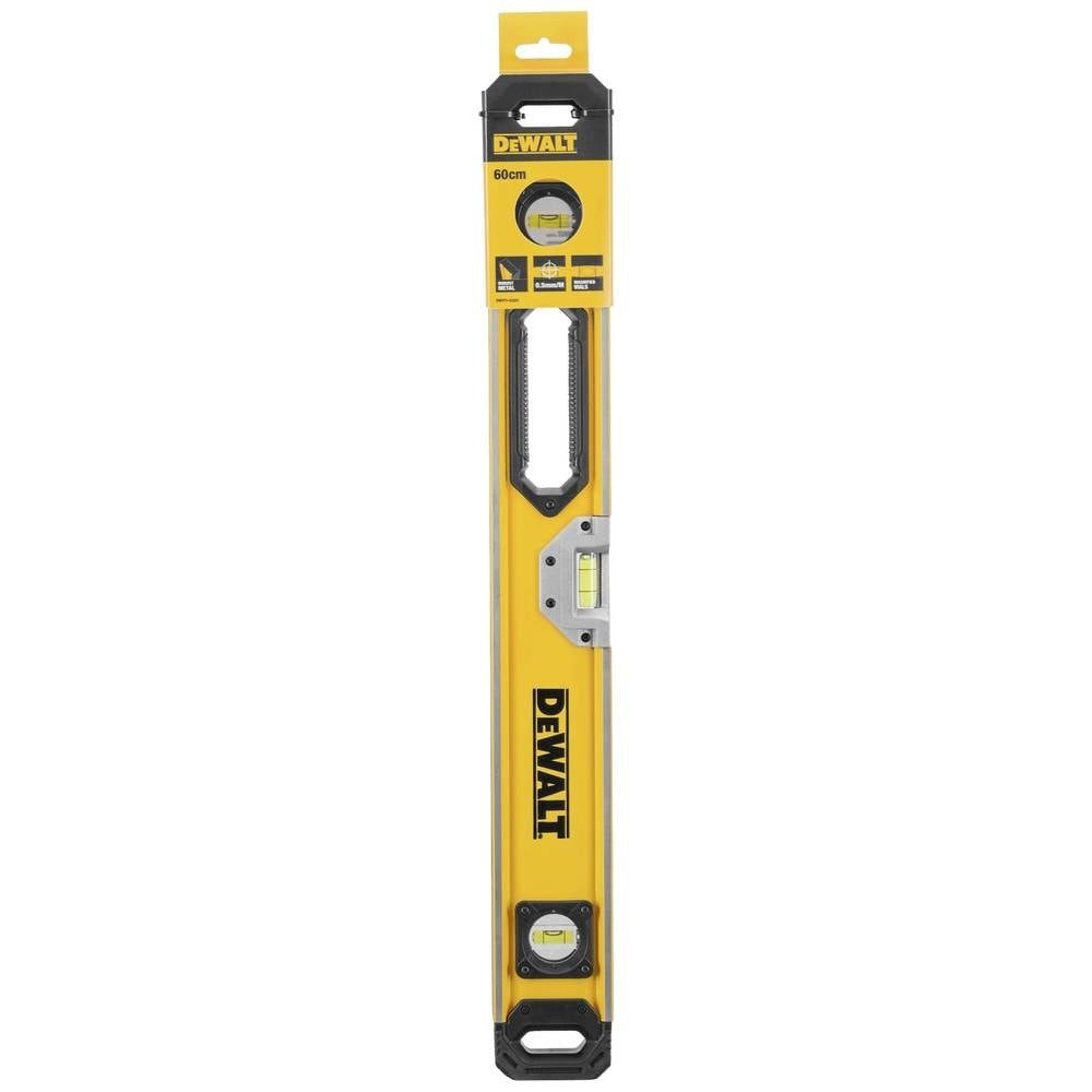 DeWalt Wasserwaage Hohlprofil-Wasserwaage 60cm Solid-Block Libelle DWHT0-43224