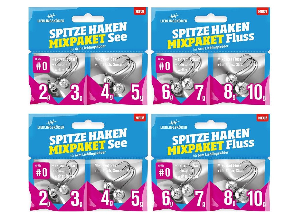 Lieblingsköder Kunstköder Lieblingsköder 6 cm - Barsch - großes Starter-Set, (großes Starterset 6 cm, 1-St. Einsteigerset), Effektiver Lauf, Exzellente Verarbeitung