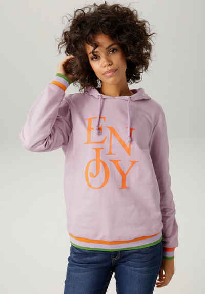 Aniston CASUAL Sweatshirt mit "ENJOY"-Schriftzug
