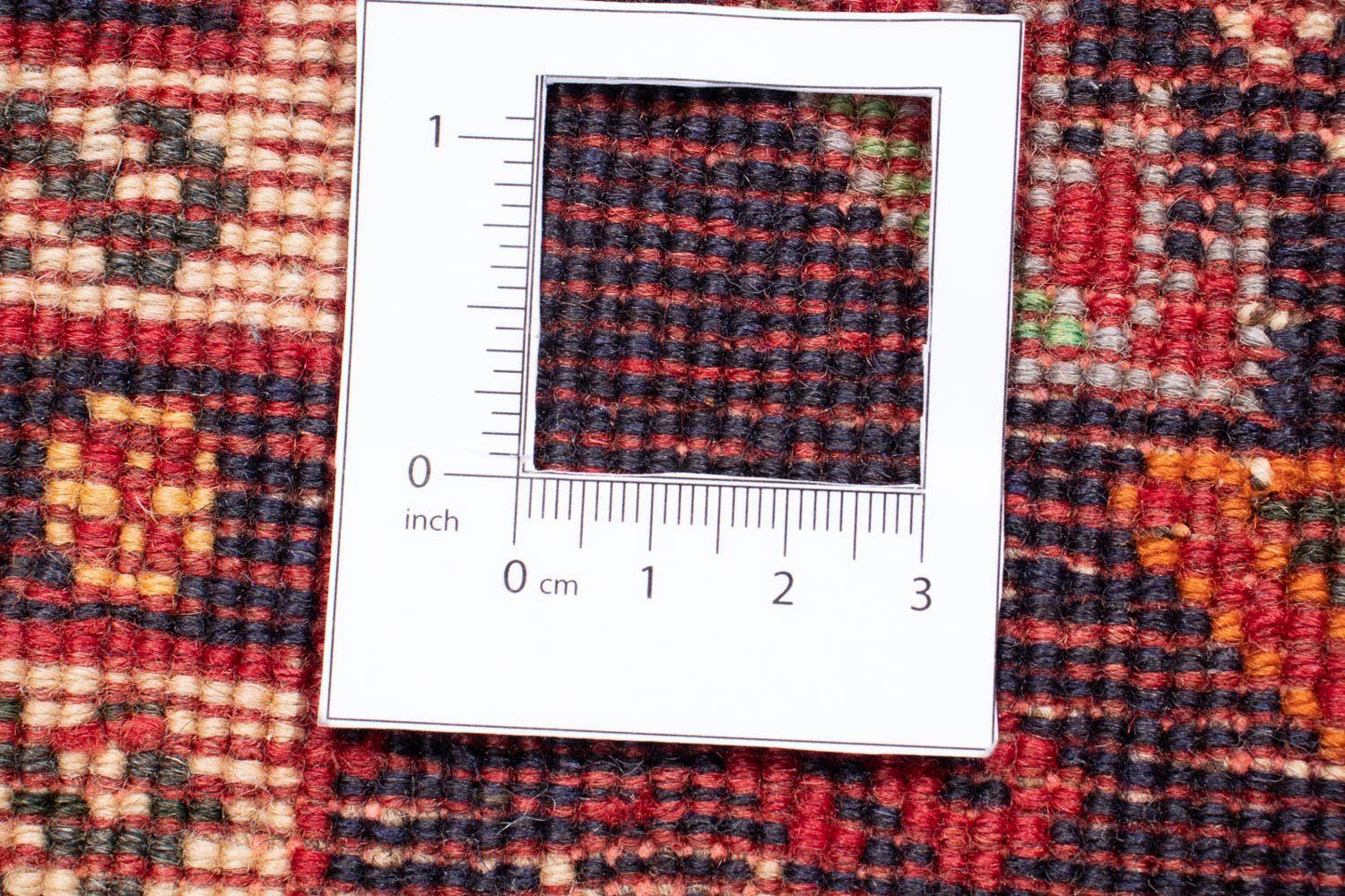 Zertifikat morgenland, - mit - Einzelstück 10 - cm mm, 97 266 Nomadic rot, rechteckig, x Wohnzimmer, Handgeknüpft, Orientteppich Höhe: Perser