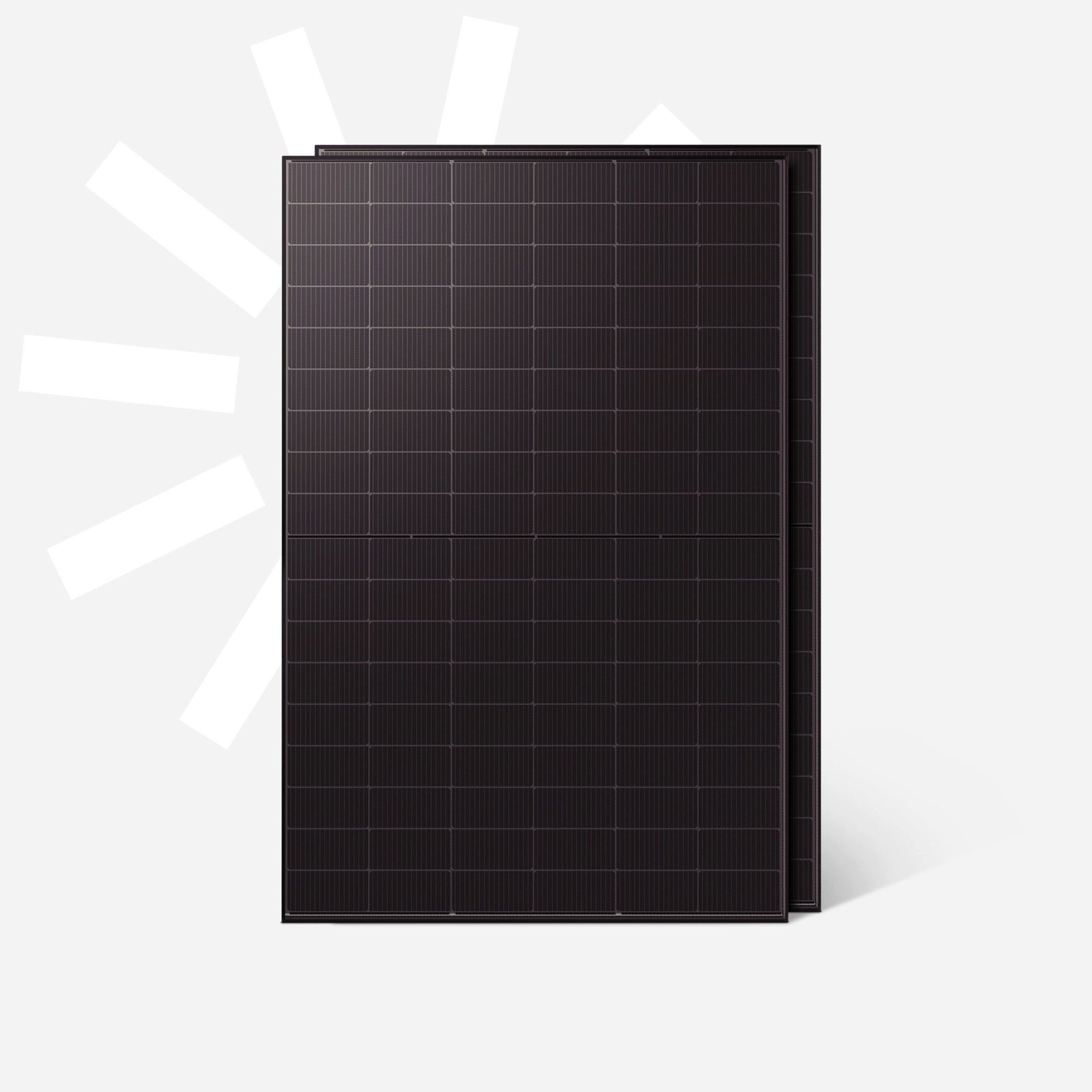 Kleines Kraftwerk Solarmodul, 1000 W, Monokristallin, (2-St., einzelne Solarmodule), 2x 500W