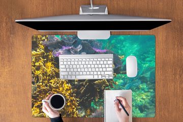 MuchoWow Gaming Mauspad Farben im Wasser von Glover's Reef (1-St), Büro für Tastatur und Maus, Mousepad Gaming, 90x60 cm, XXL, Großes