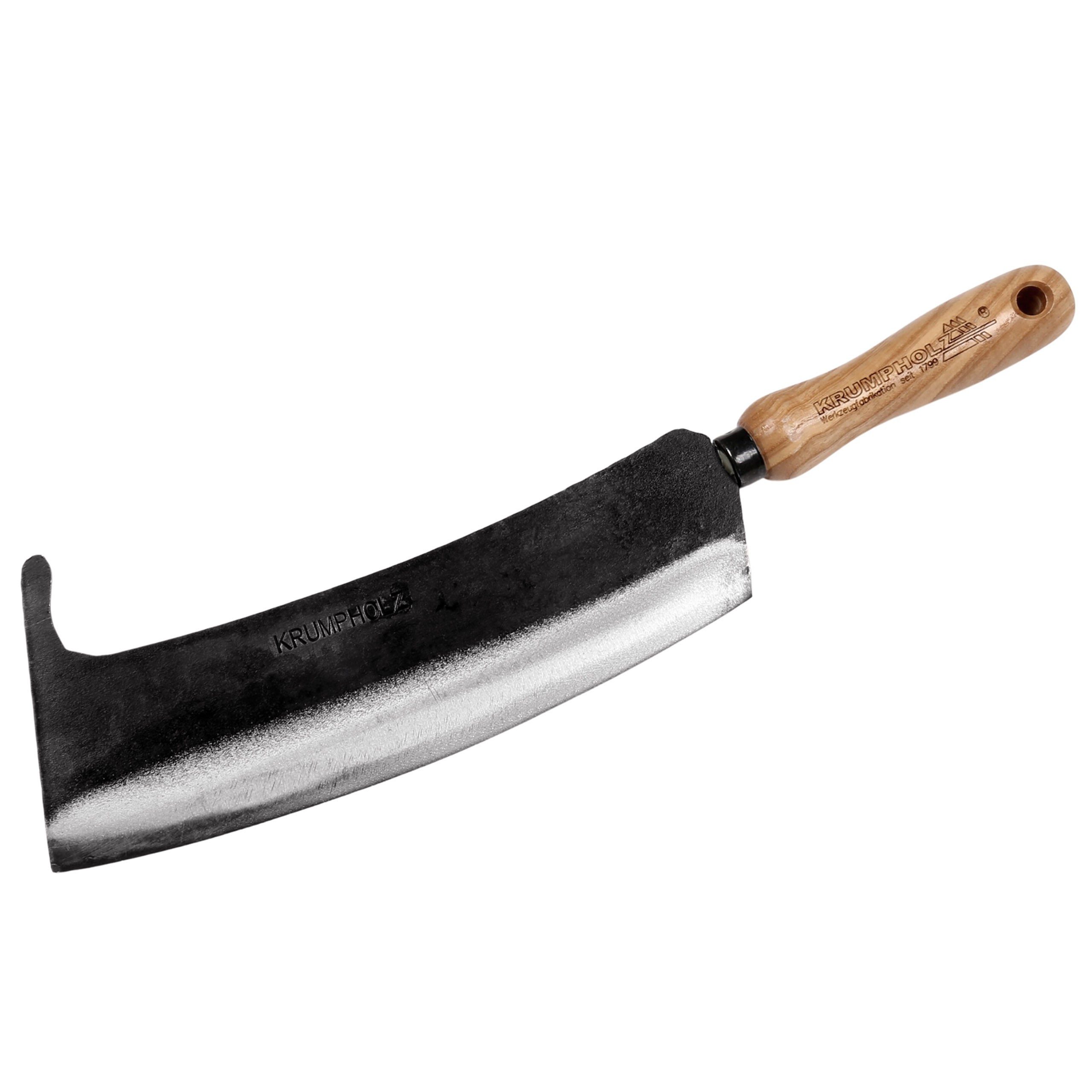 Gartenhacke Hackmesser zum Schneiden der Triebe mit Nase nach oben 230mm Krumpholz
