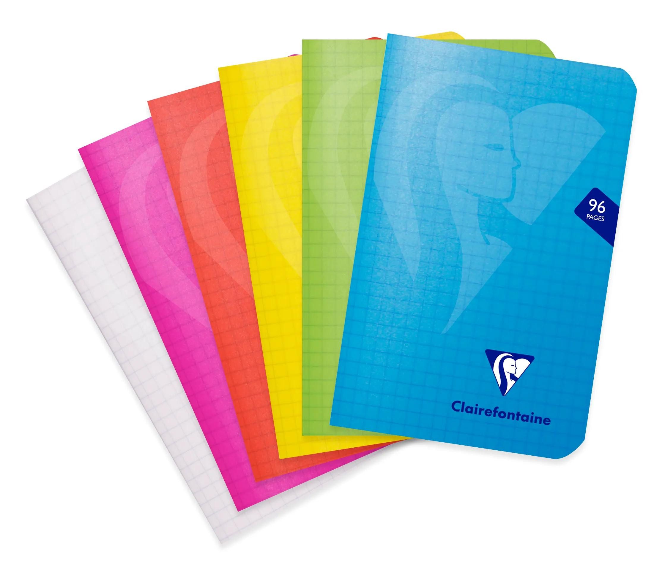 CLAIREFONTAINE Notizbuch 10x Mimesys, Heft 9x14cm, 48 Blatt Farben - Sortiert 303592C, Notizbuch