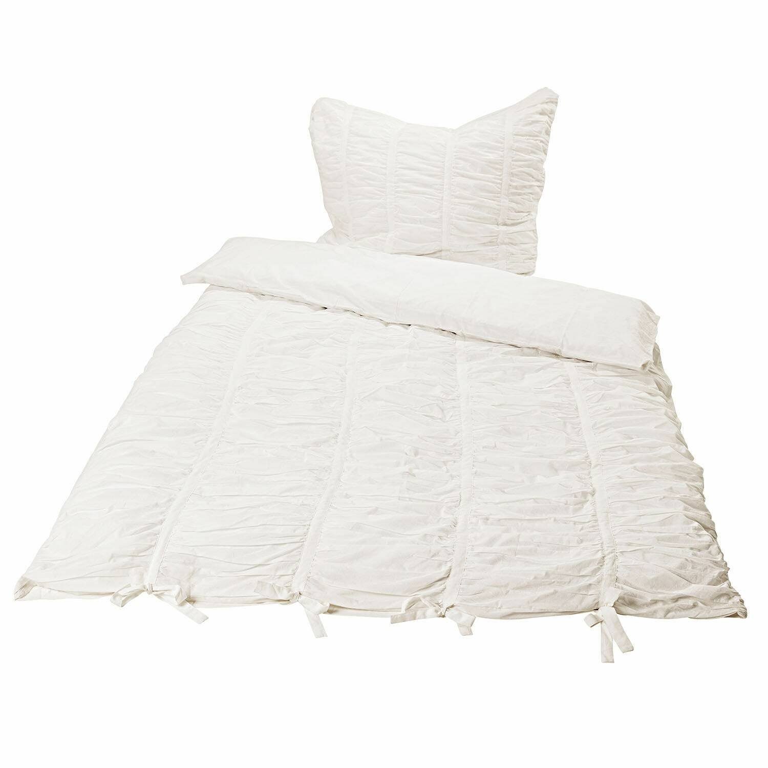 Mirabeau Bettwäsche Bettwäsche Magdelen weiß, 100% Baumwolle günstig online kaufen