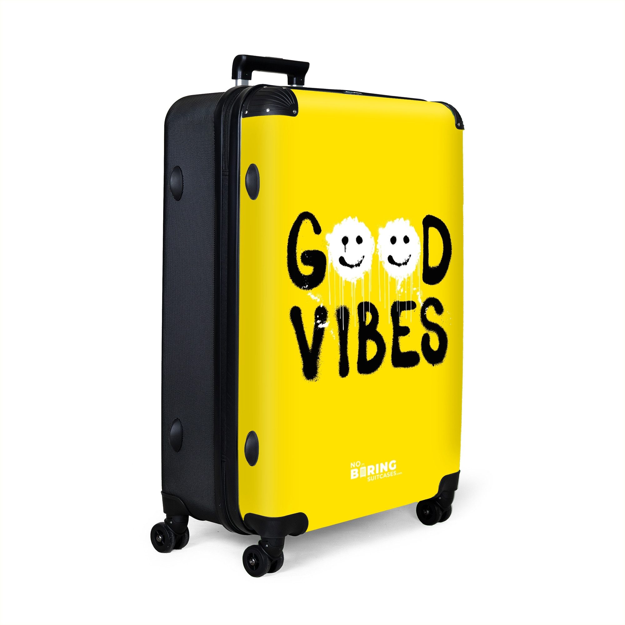 NoBoringSuitcases.com© Hartschalen-Trolley Schwarze Aerosolbuchstaben mit w günstig online kaufen