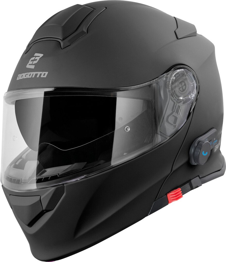 Bogotto Motorradhelm H271 BT Bluetooth Klapphelm, integriertes Kommunikationssystem,geeignet für Brillenträger,vorb