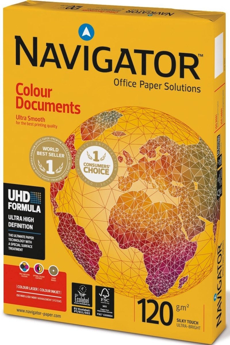 NAVIGATOR Kopierpapier Kopierpapier Colour Documents A4 120g/qm weiß VE=250 Blatt