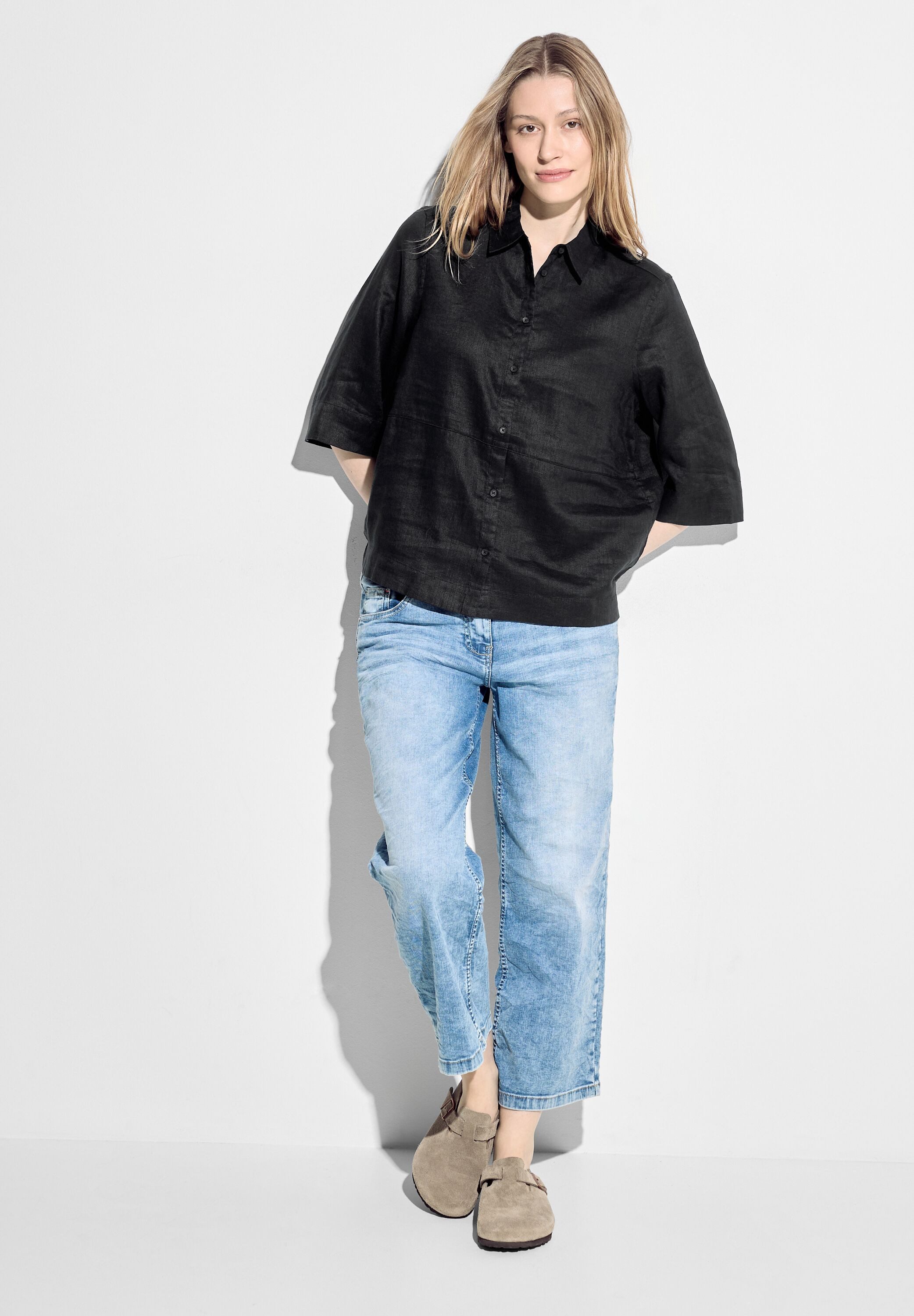 CECIL Hemdbluse mit Knopfleiste