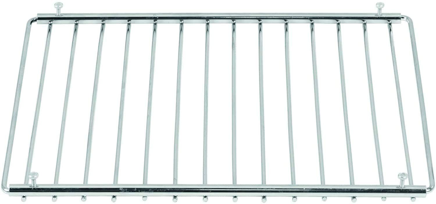 ICQN Backofenrost Universal Gitter, Ausziehbar von 37,5-60 cm Backofenrost, Verstellbar, Verchromt, Backofengitter, Grill, Backrost, Gitterrost, Verchromt Backgitter
