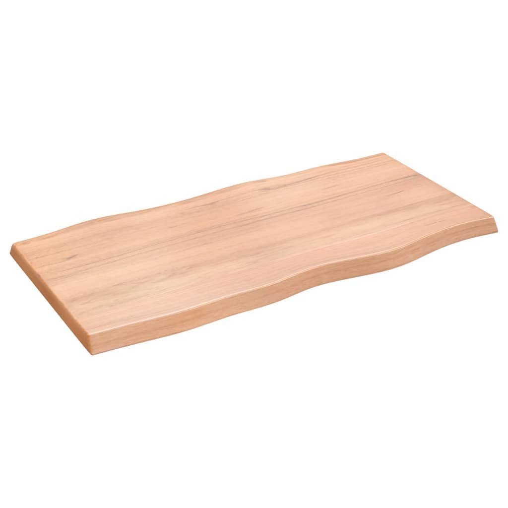 Baumkante Behandelt (1 Tischplatte furnicato 100x50x(2-4) St) Massivholz cm
