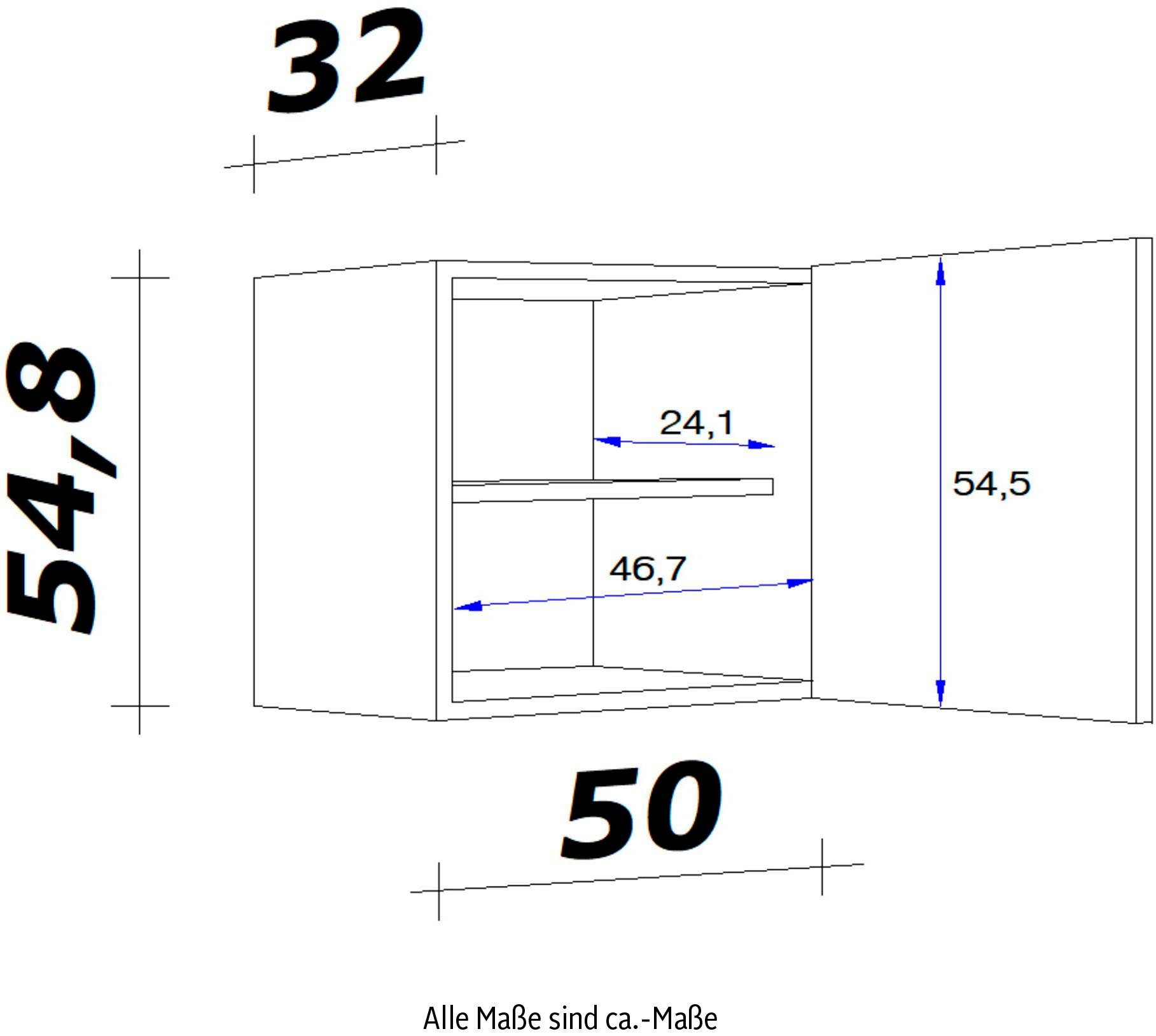 Flex-Well Hängeschrank Bergen (B x H x T) 50 x 54,8 x 32 cm – Bild 4 von 4