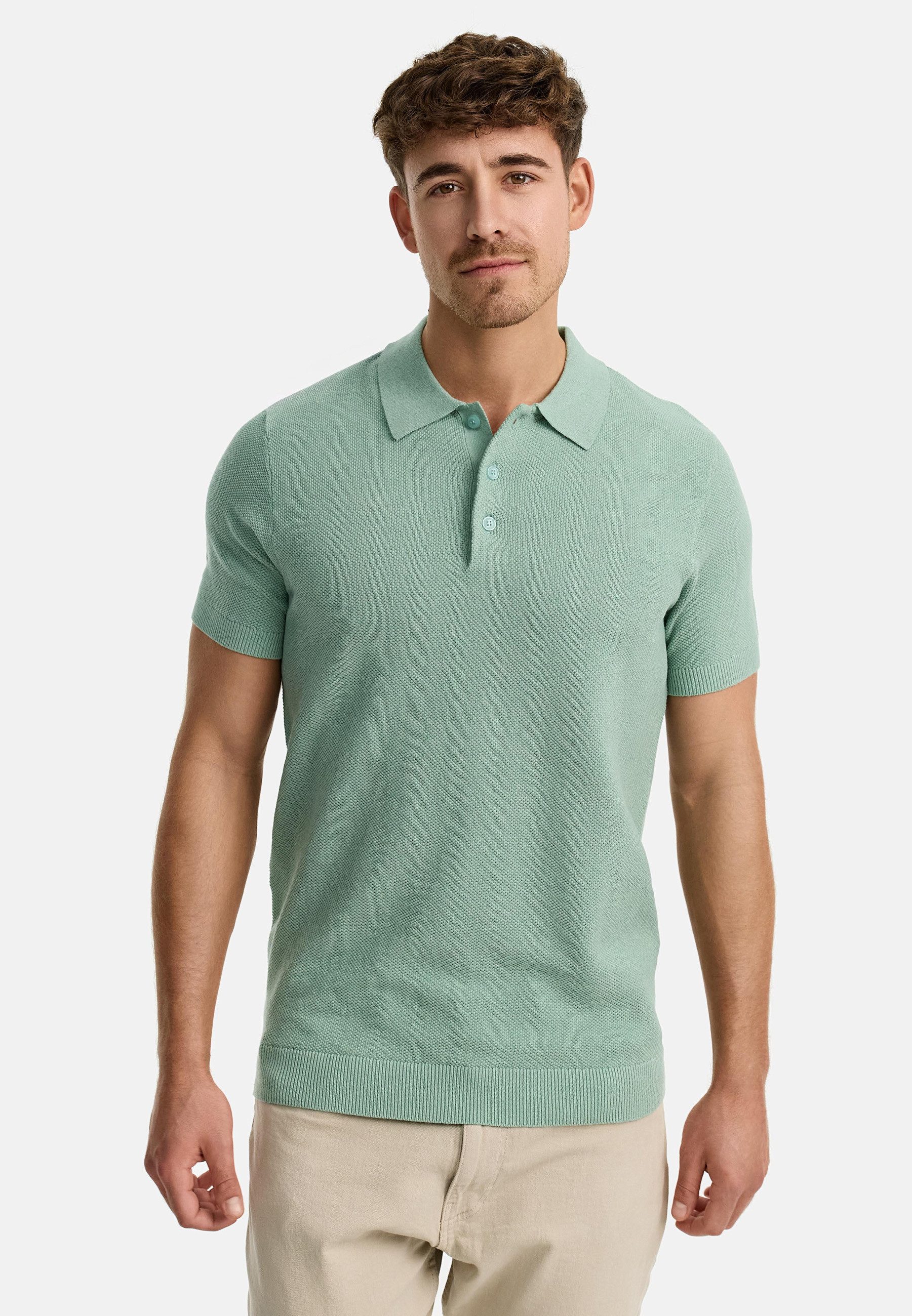 Indicode Poloshirt Herren INVorm Polo Shirt Herrenshirt mit dezent strukturierter Oberfläche für das gewisse Etwas
