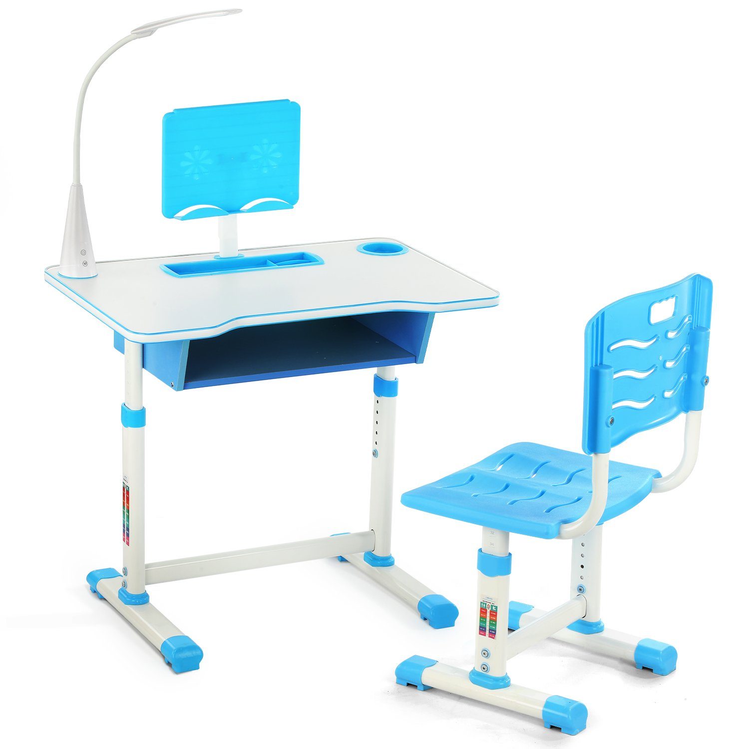 OULENBIYAR Kinderschreibtisch höhenverstellbar (Set), mit Lampe, günstig online kaufen