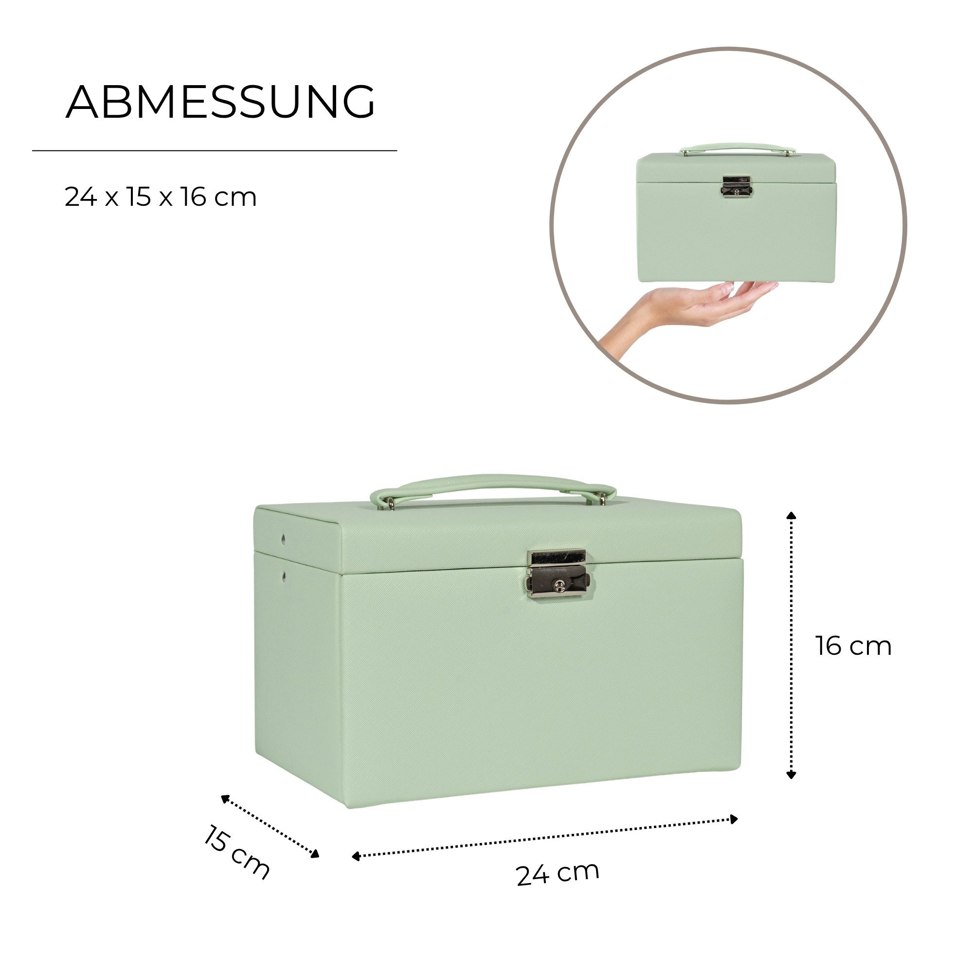 Friedrich23 Schmuckkasten Jolie 2.0 Kreuznarben-Optik günstig online kaufen