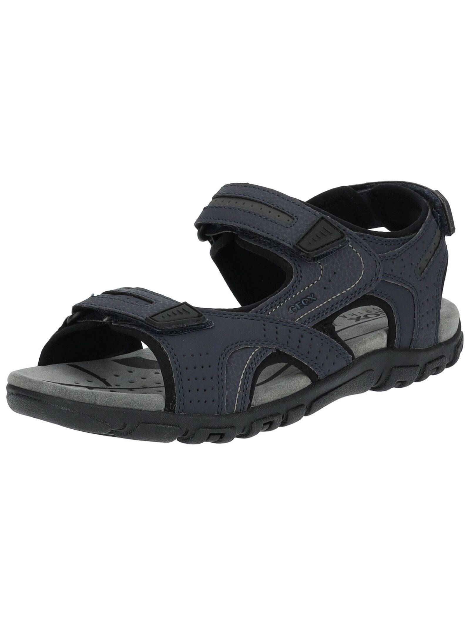Geox Wanderschuhe Lederimitat Trekkingsandale günstig online kaufen
