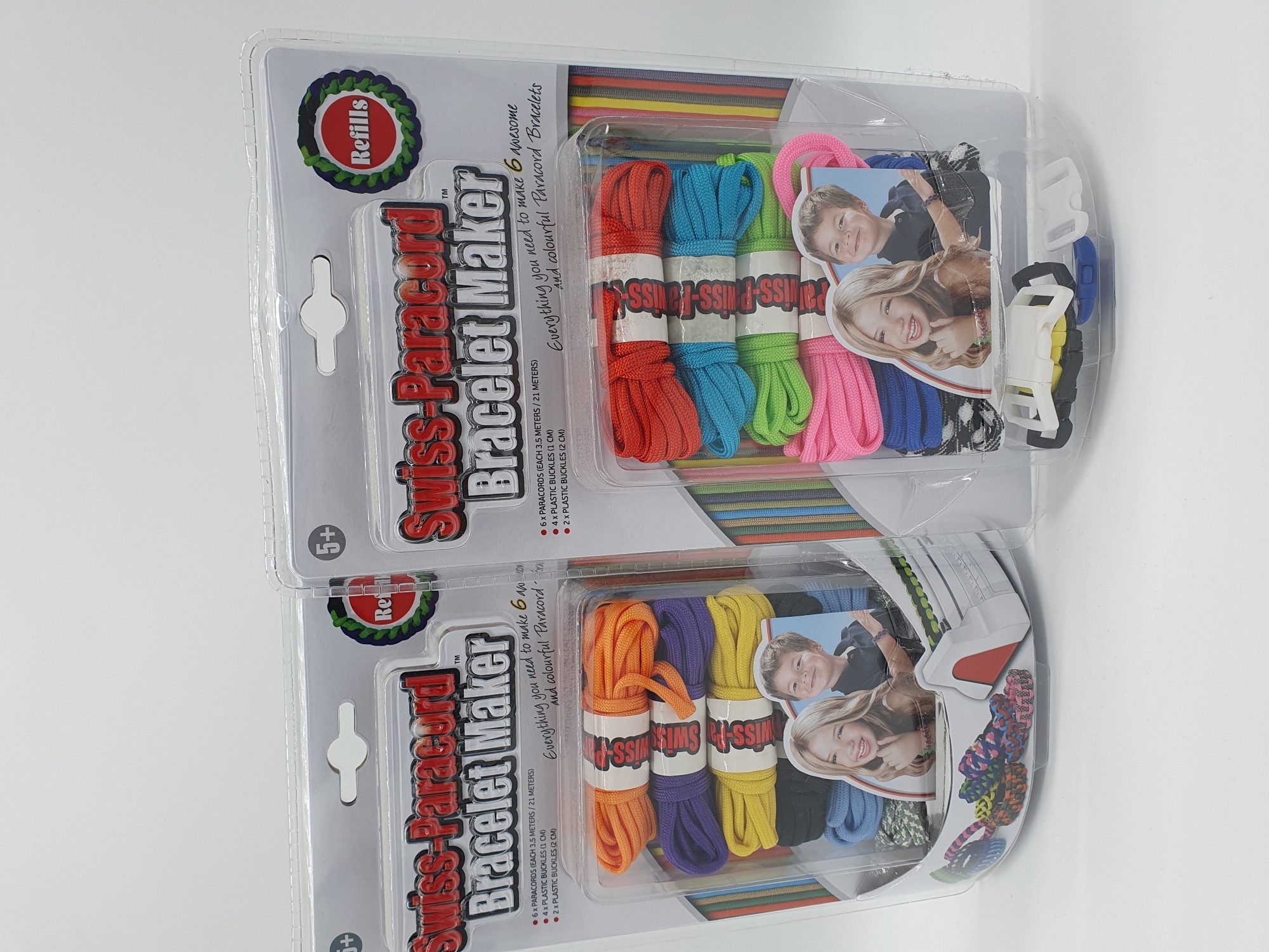 spiel-mit-discount Lernspielzeug Swiss-Paracord Braclet. 12 farbige Paracords und Verschlüße (24-St), Langlebige und robuste Paracords