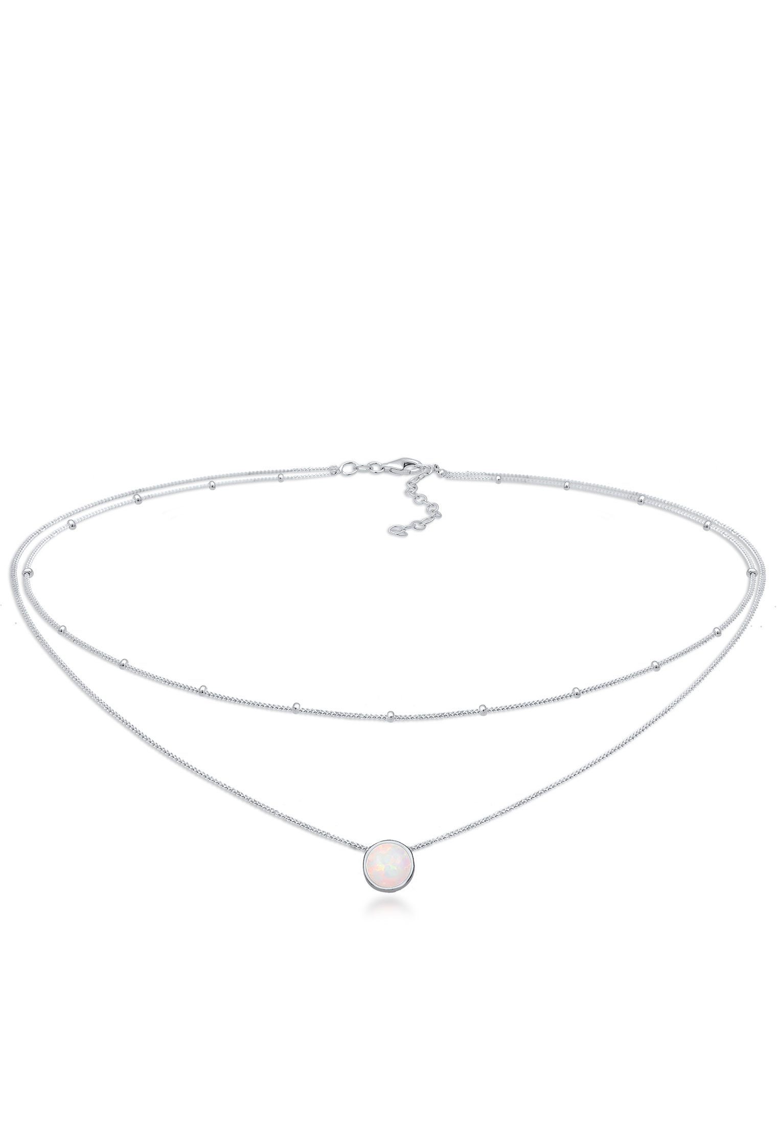 Elli Choker Choker Layer Opal Kugelkette 925 Silber günstig online kaufen