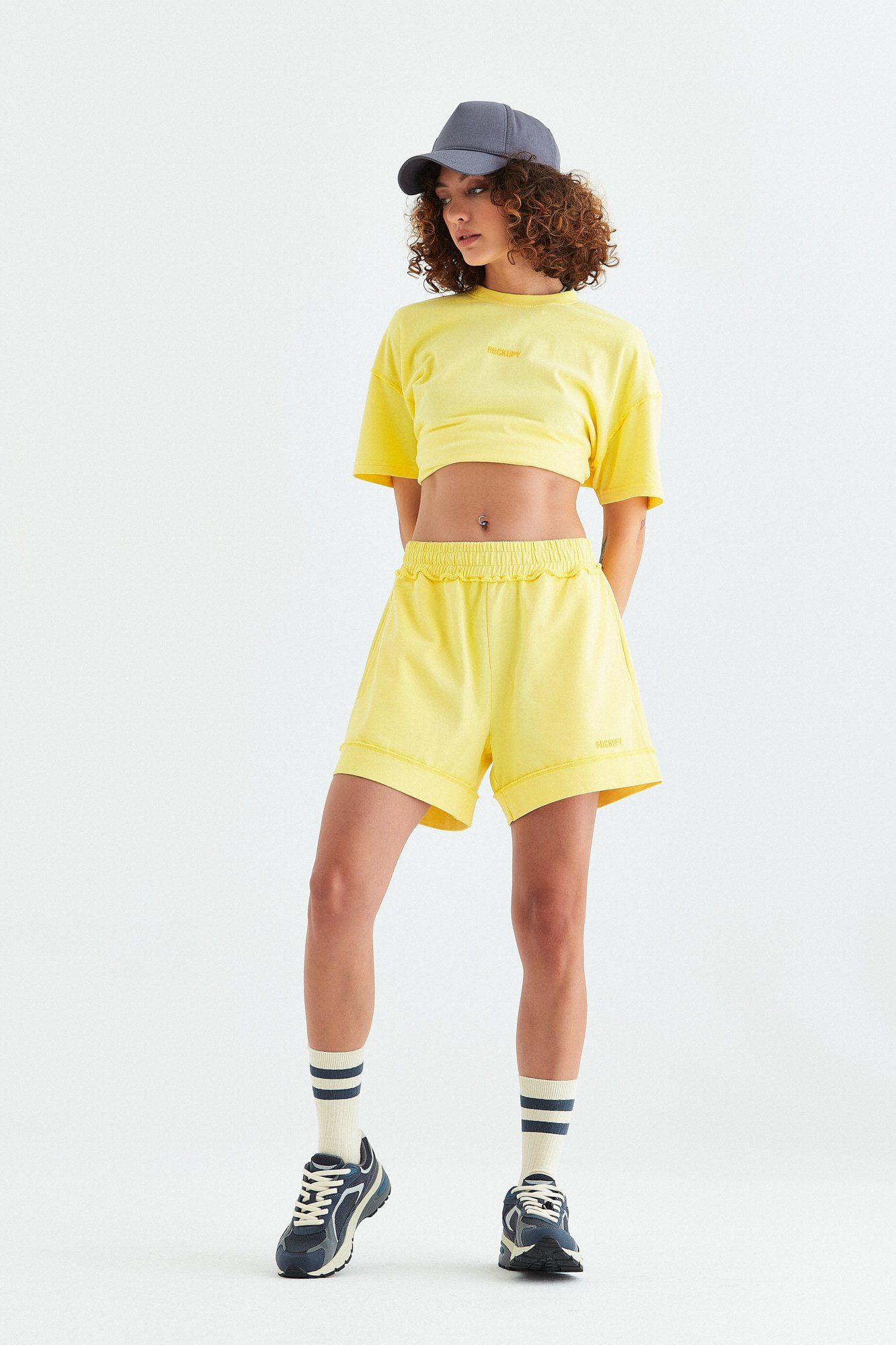 Rockupy Shorts für Damen in Gelb "Lily"